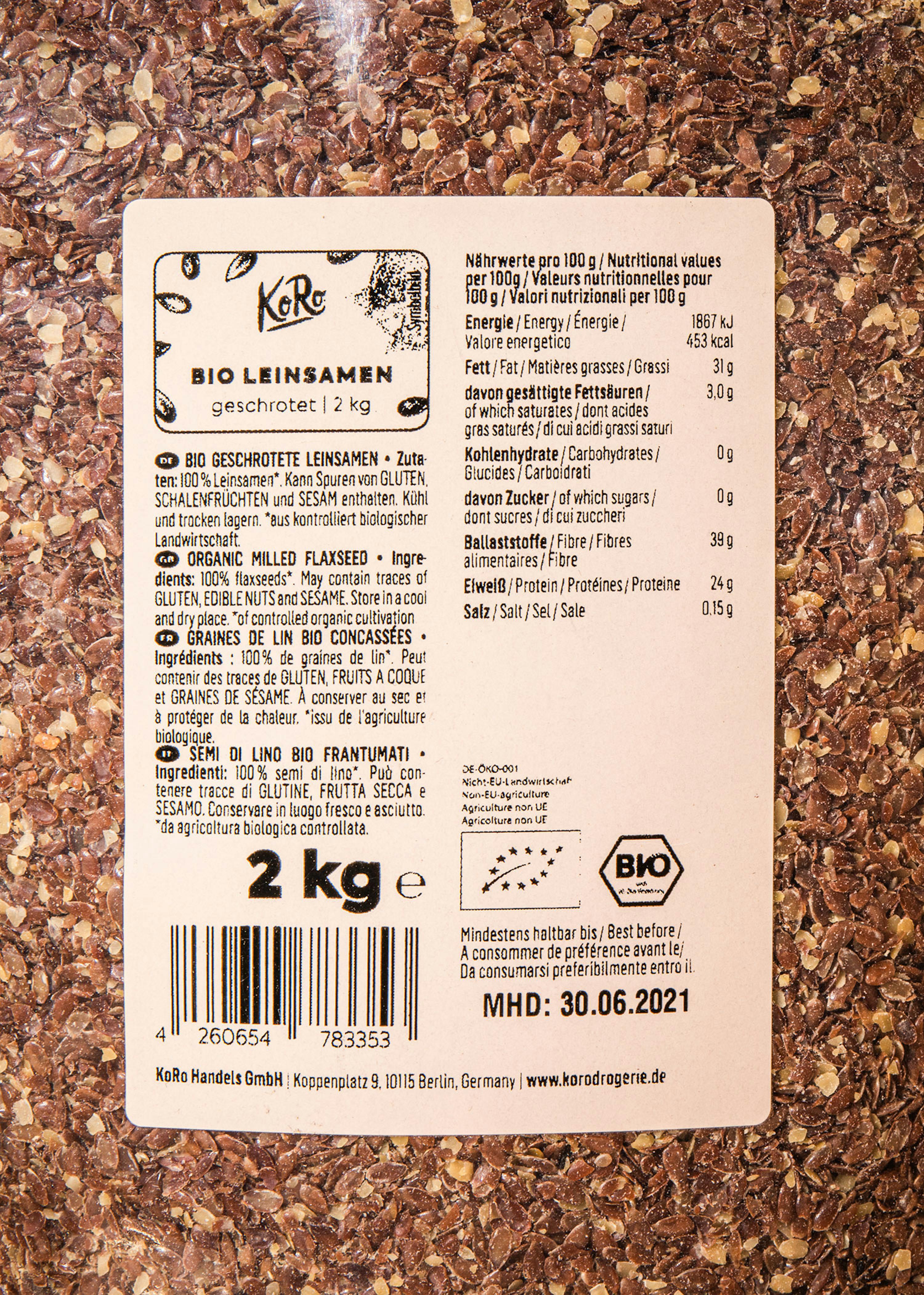 Goldtop Lot de 2 sachets de graines de lin moulues biologiques broyées à  froid 454 g : : Épicerie et Cuisine gastronomique