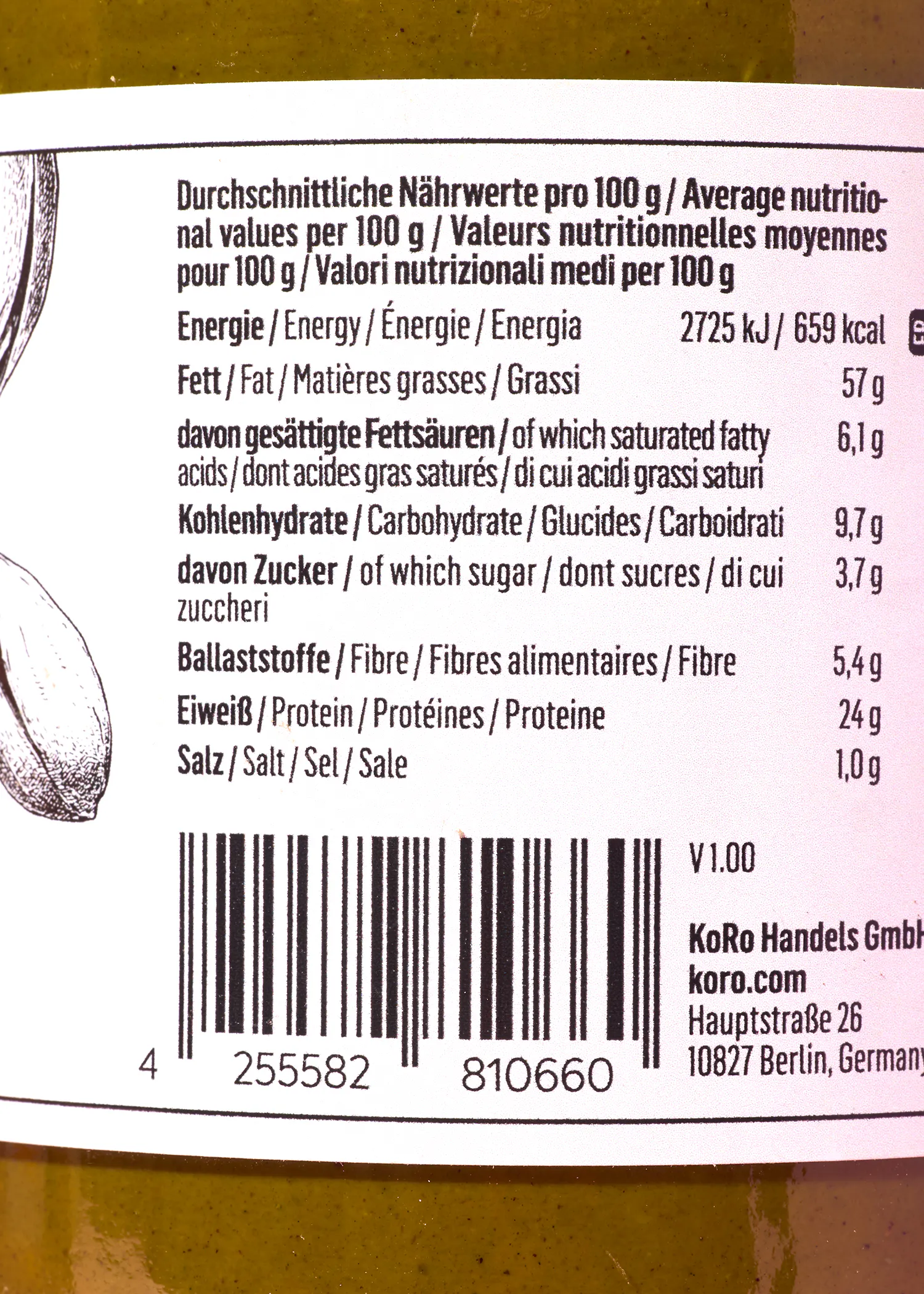 eine Nahaufnahme einer Etikett mit einer Nummer 4