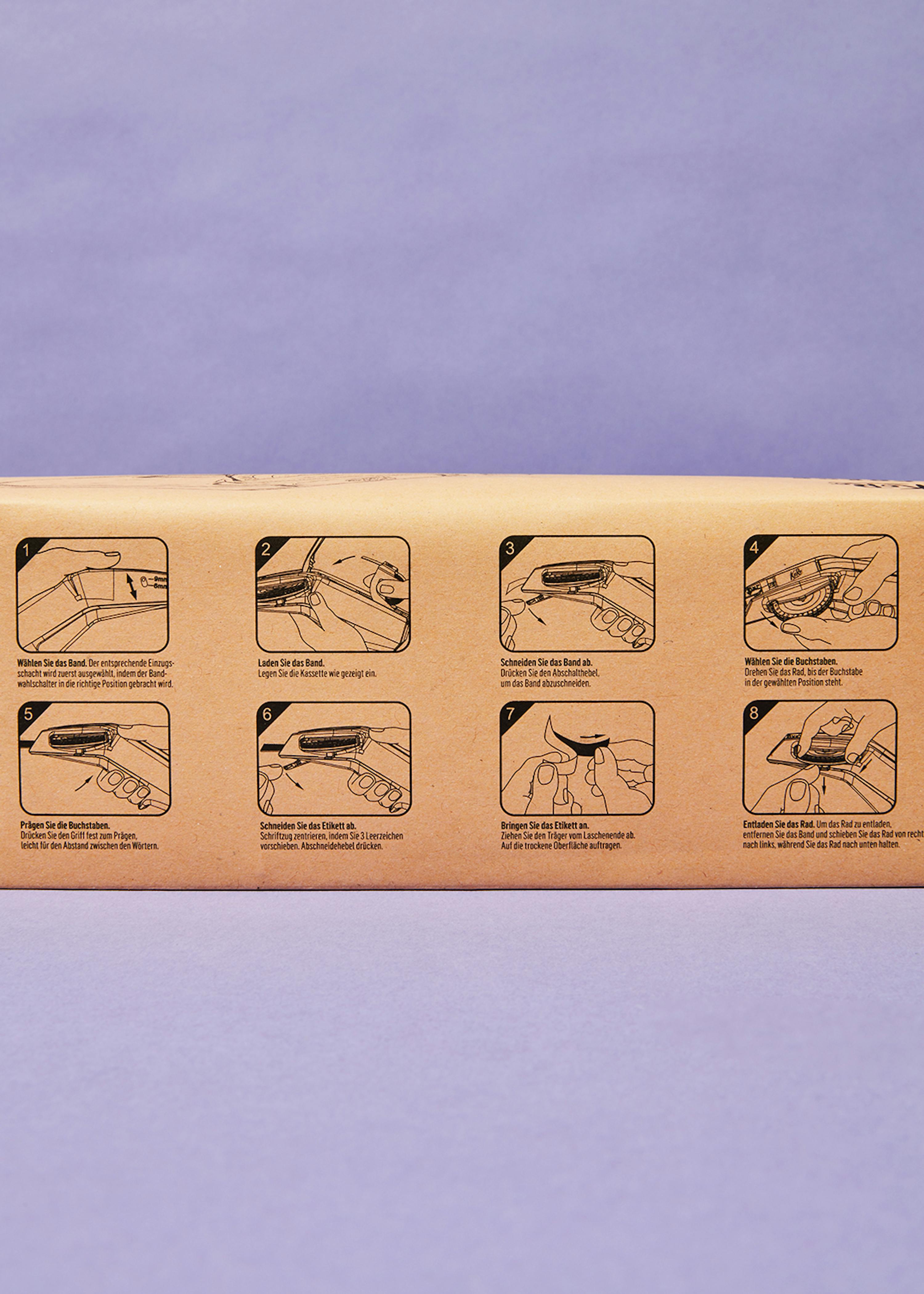 a cardboard box has instructions on how to use it