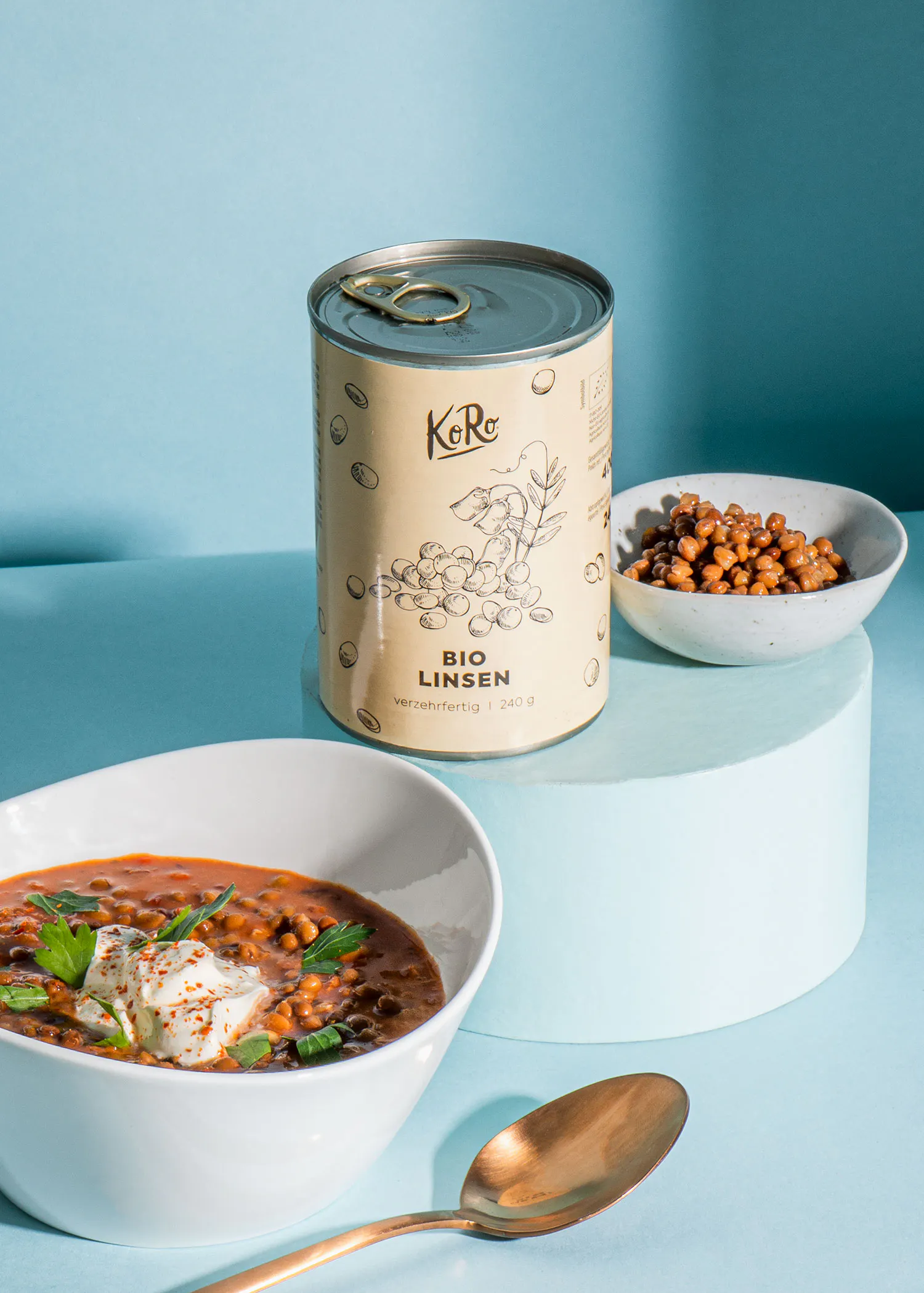 Lentilles brunes en conserve bio 240 g