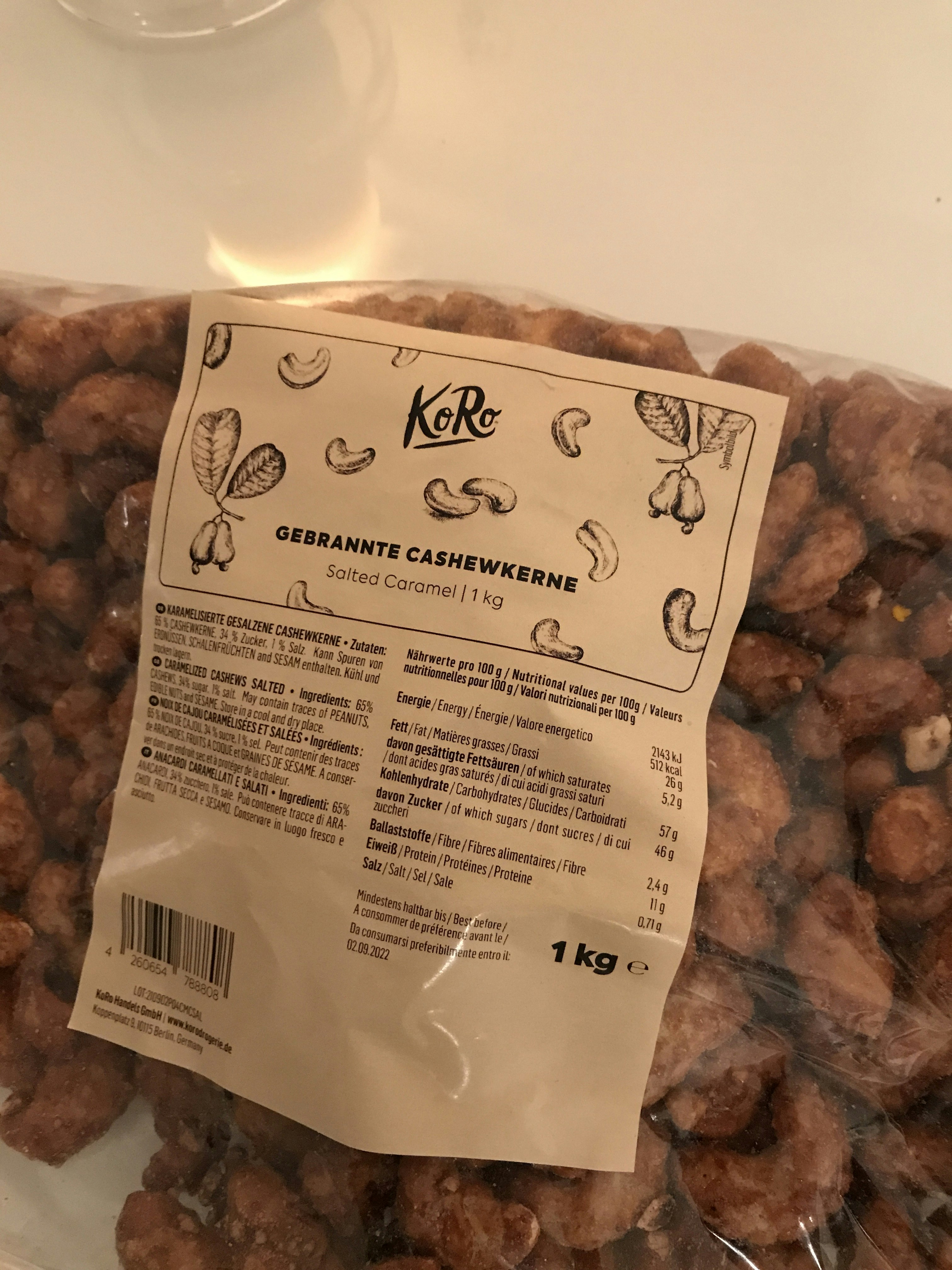 Gebrannte Cashewkerne kaufen | KoRo Germany