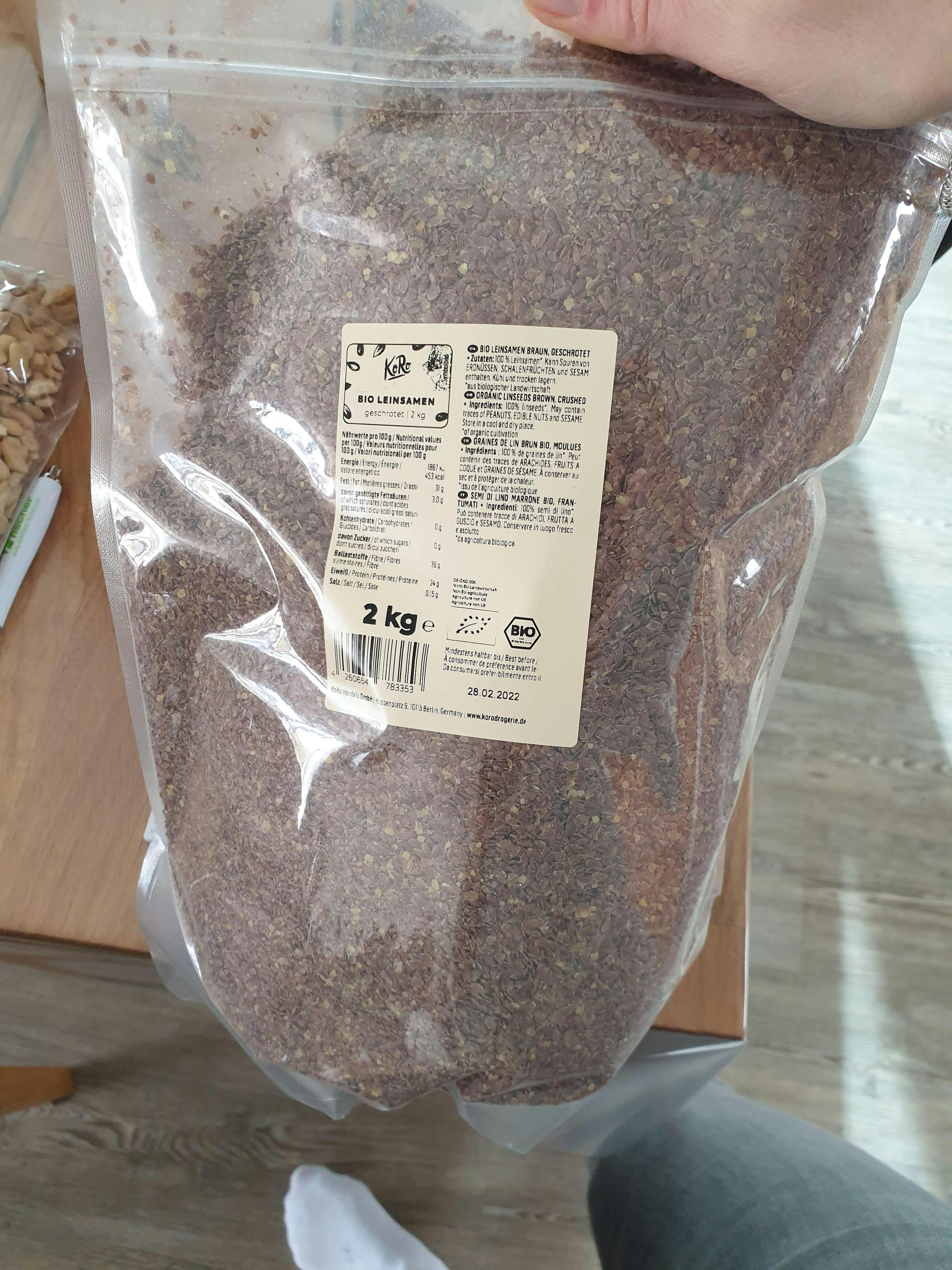 Semillas de lino molido 1/2kg promo