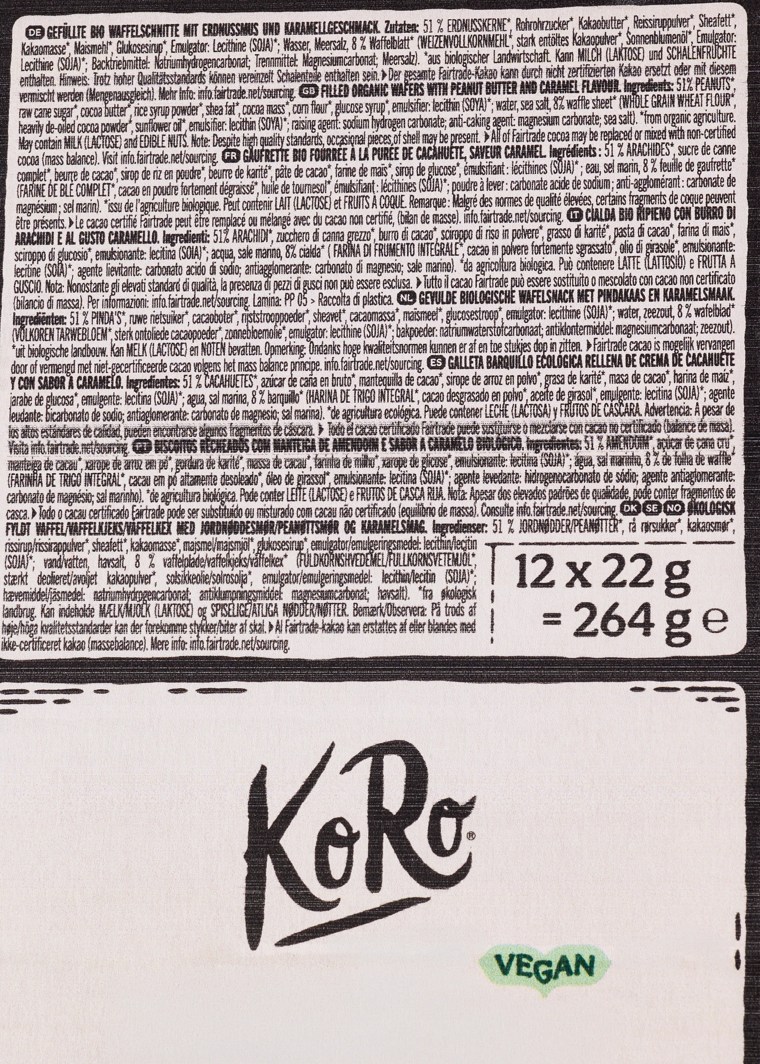 Bio Erdnussschnitte mit Meersalz | 12 x 22 g