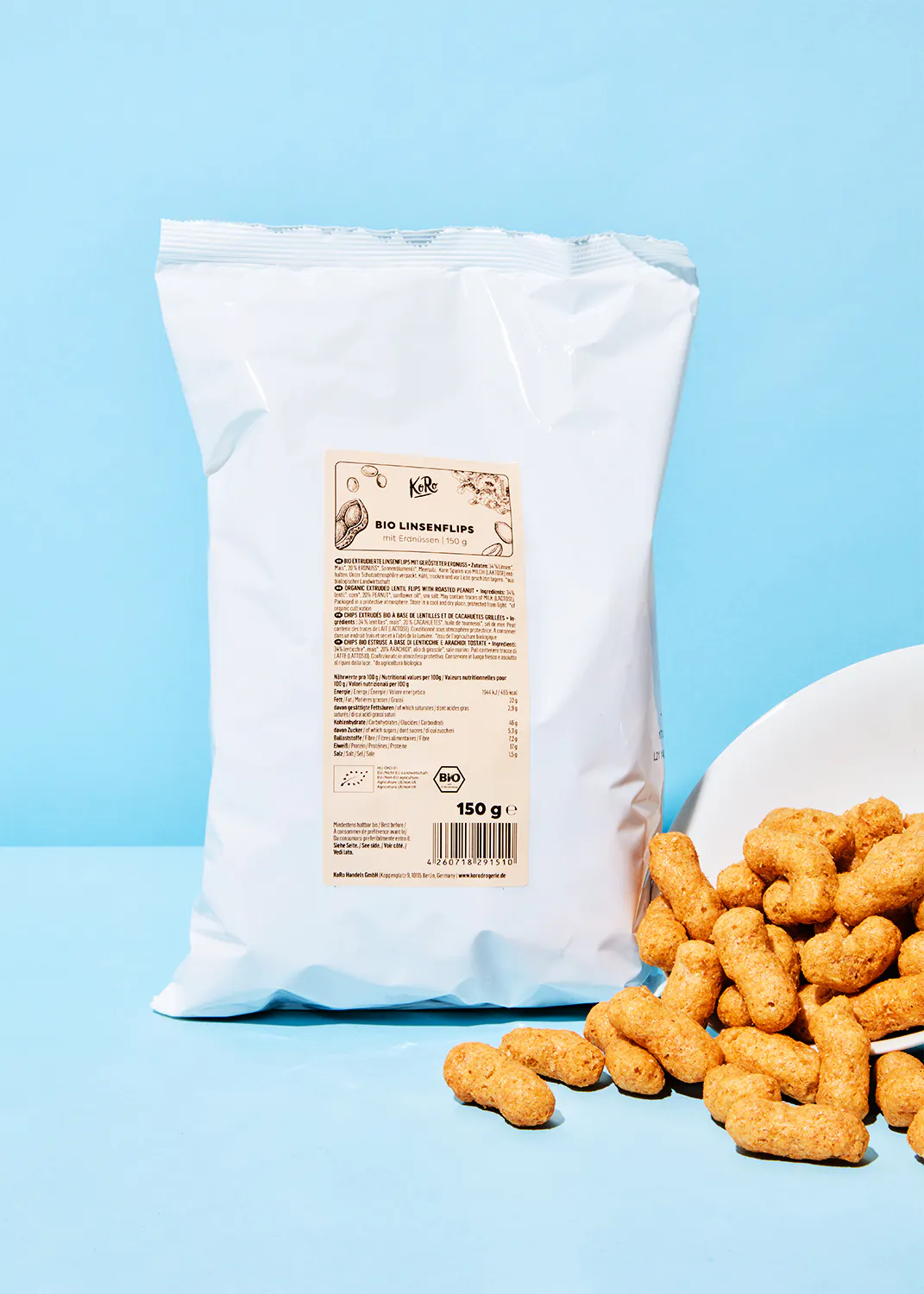 lentil snack crisps