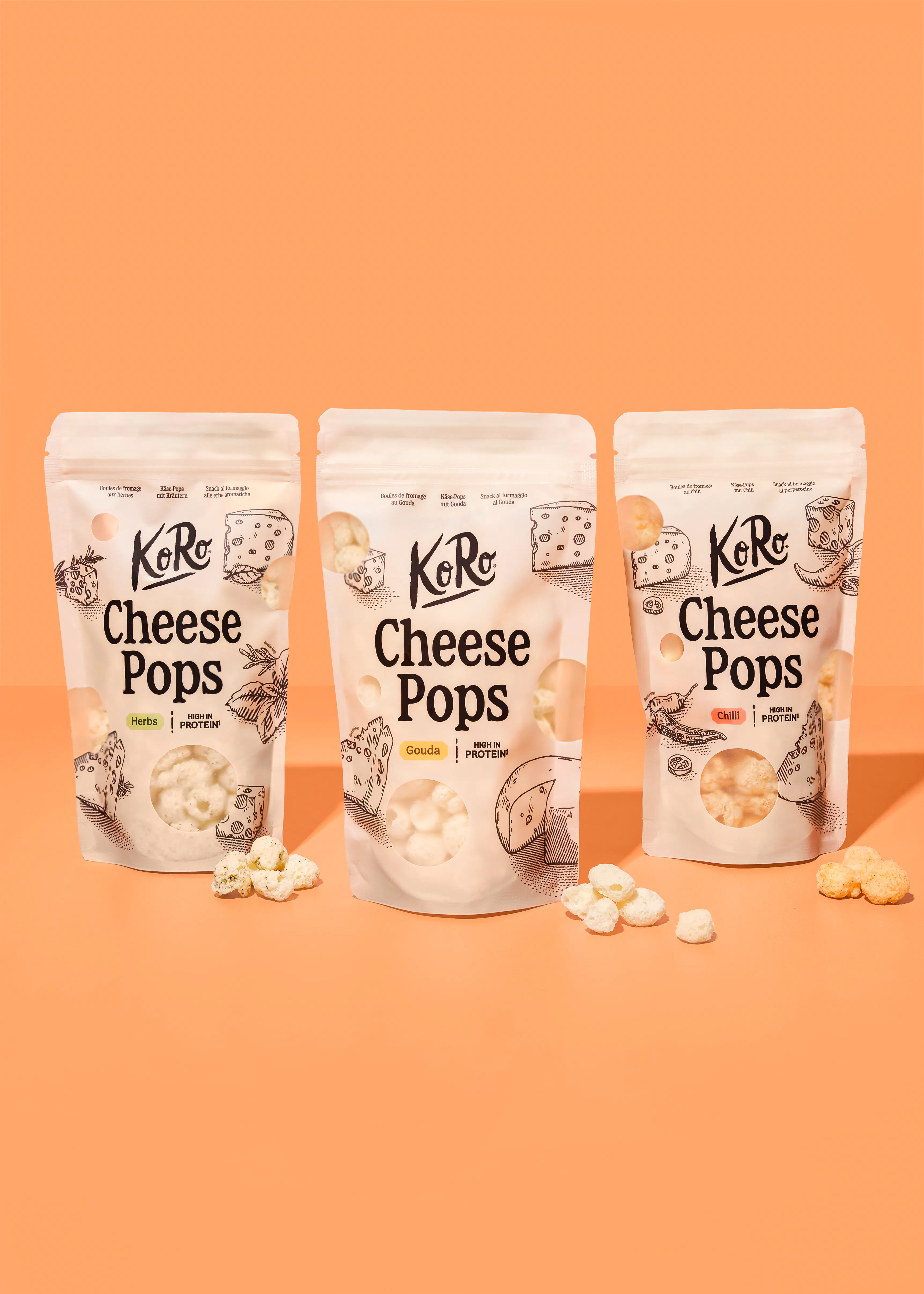 Tris di Cheese Pops | 3 x 50 g