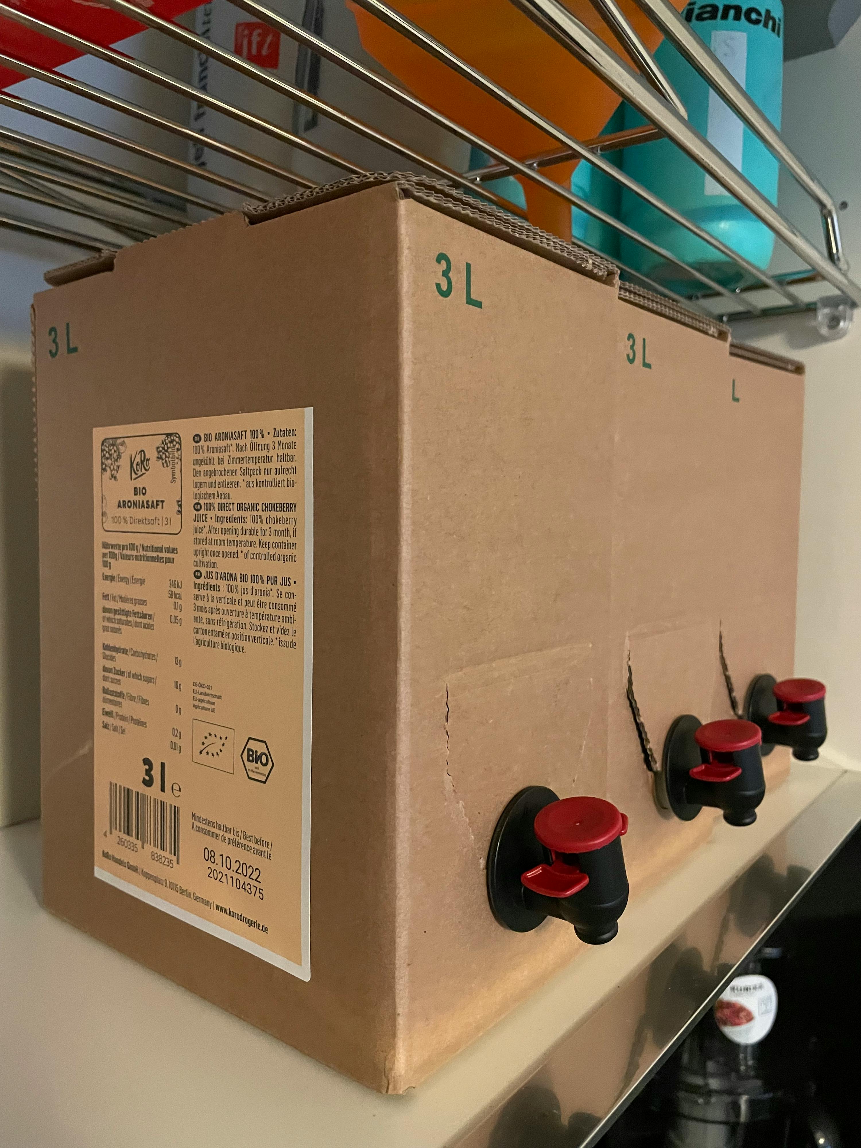 a cardboard box has the number 3 on it