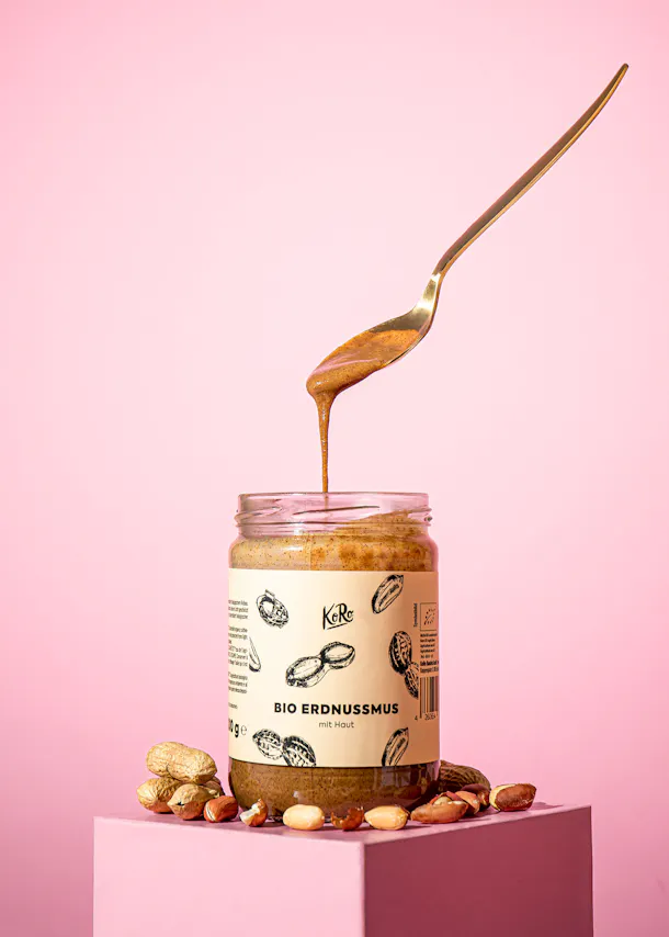 Purée de cacahuètes bio avec peau 500 g