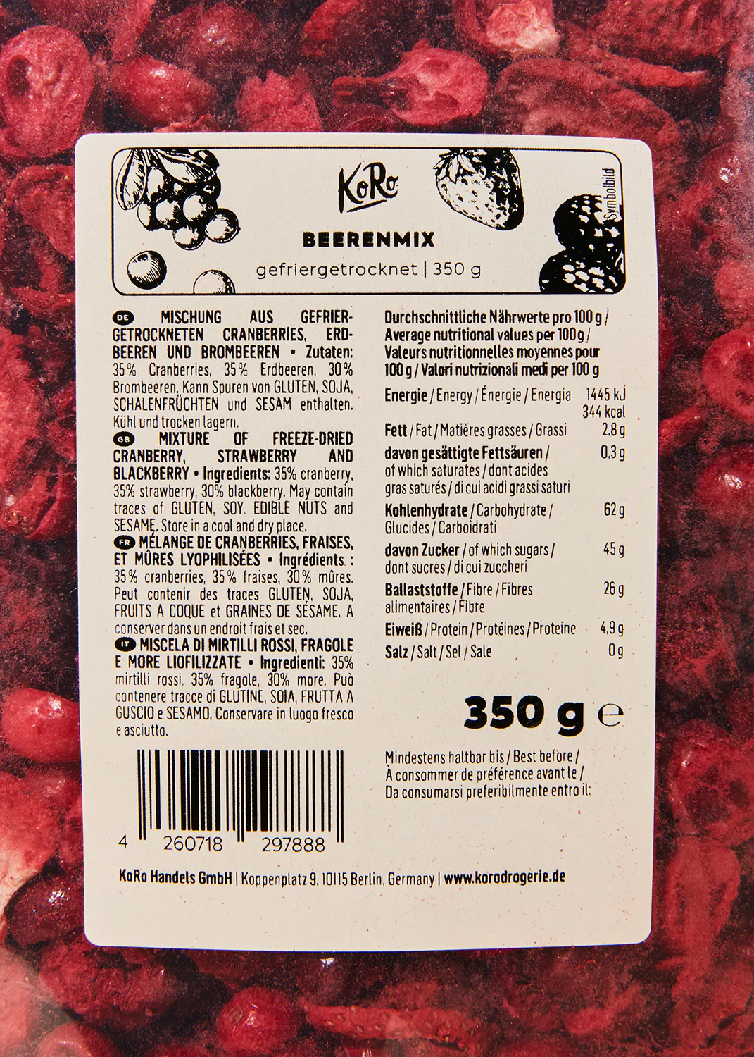 a close up of a label for a product called beeremix