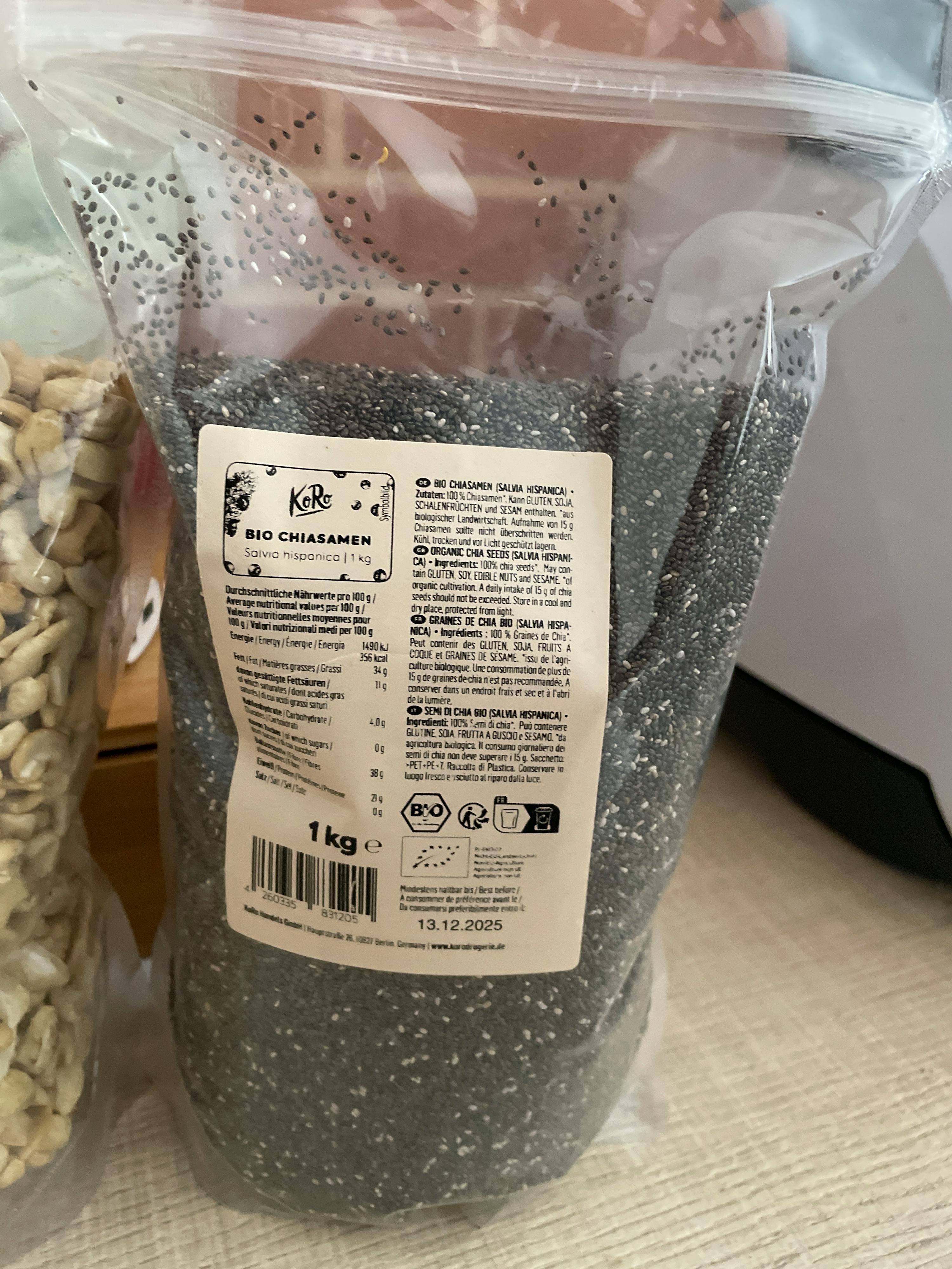 graines de chia - terra - 1kg