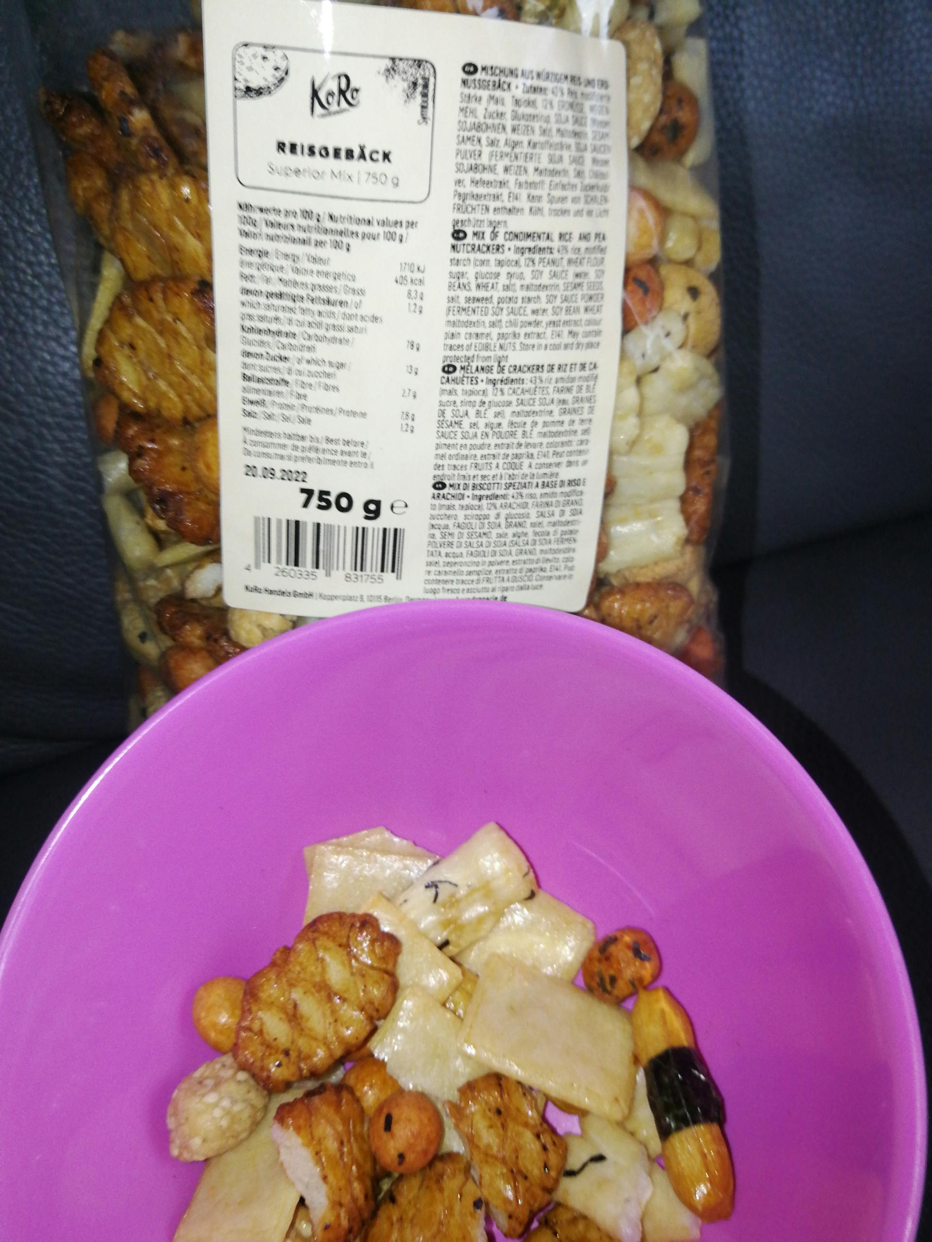 Reisgebäck Superior Mix 750 g REIS_001 KoRo Germany Reisgebäck Superior Mix 750 g REIS_001 KoRo Germany