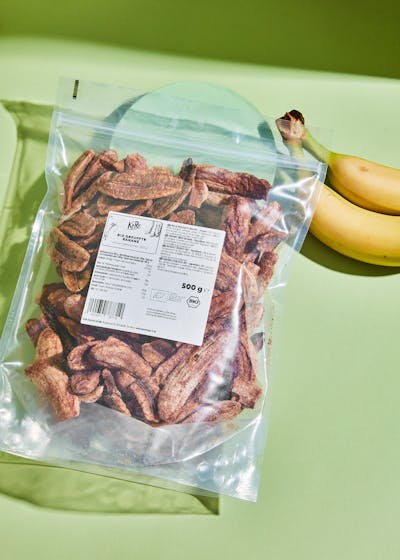 Beter Cyberruimte heroïne Biologisch gepofte bananen 500 g kopen | KoRo Nederland