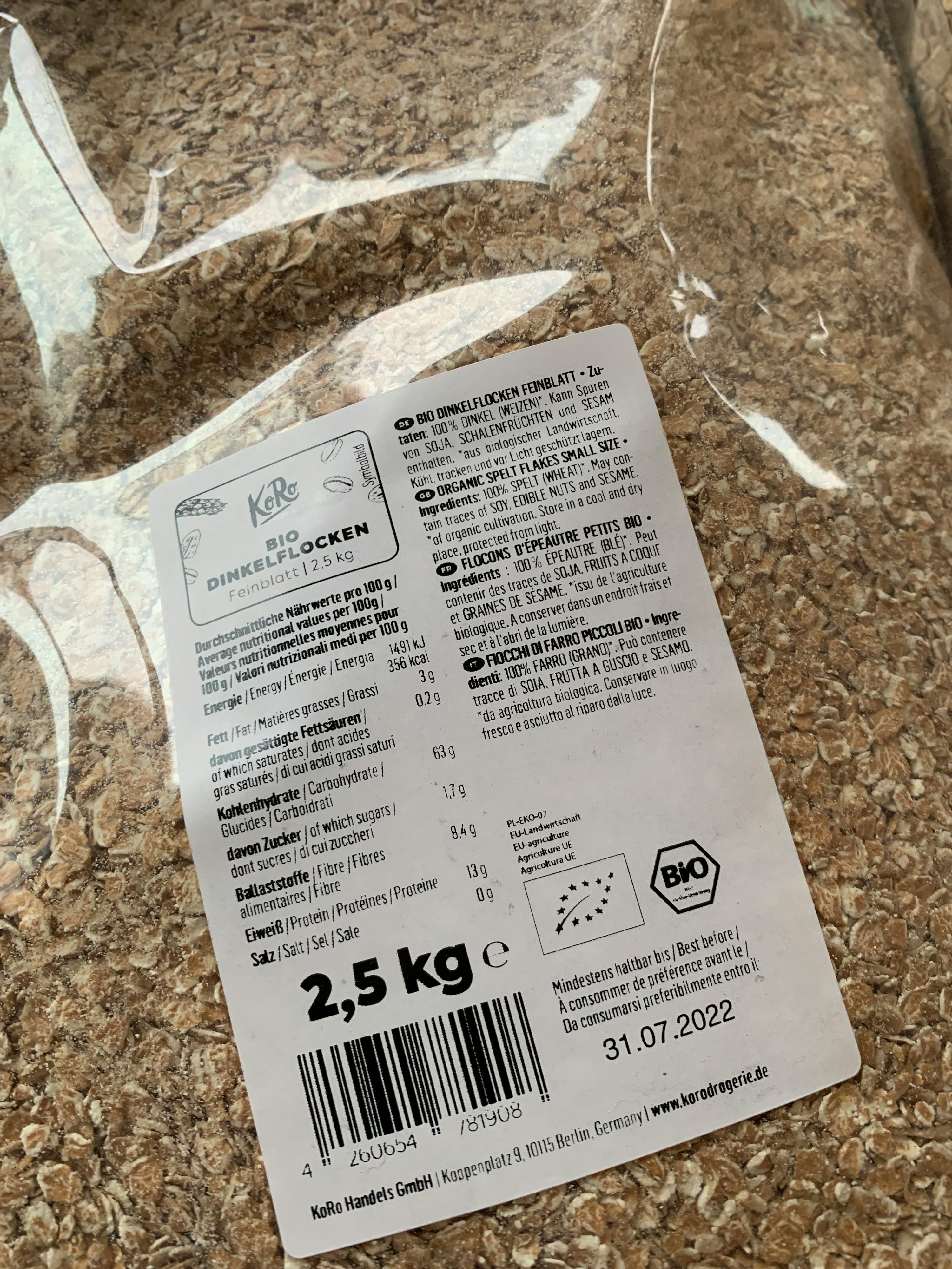 eine Nahaufnahme eines Etiketts auf einem Produkt