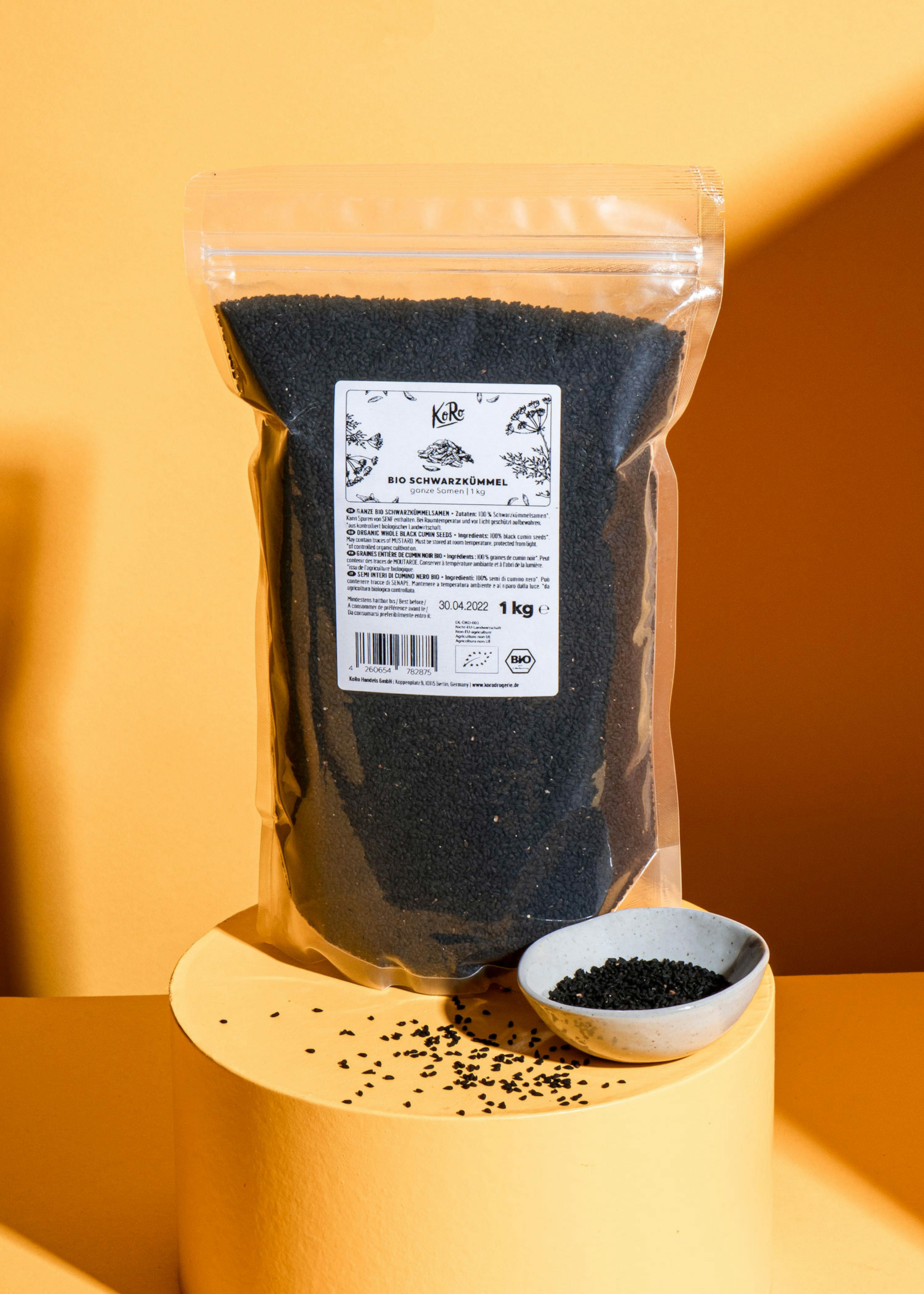 Graines de cumin noir (Nigelle) bio 1 kg - Arôme intense