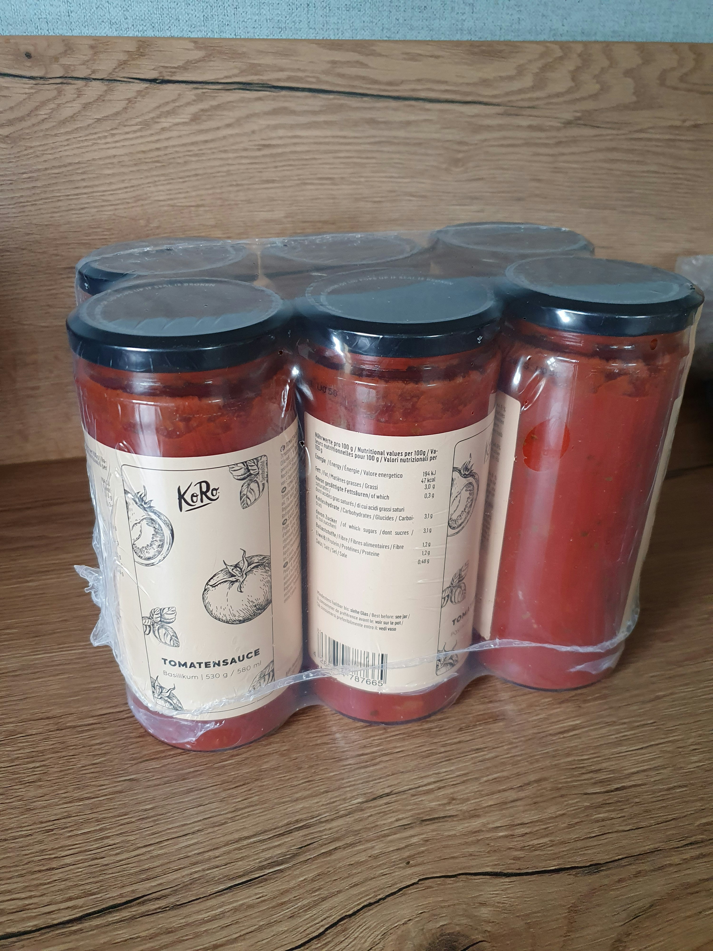 Achetez notre sauce tomate au basilic KoRo France