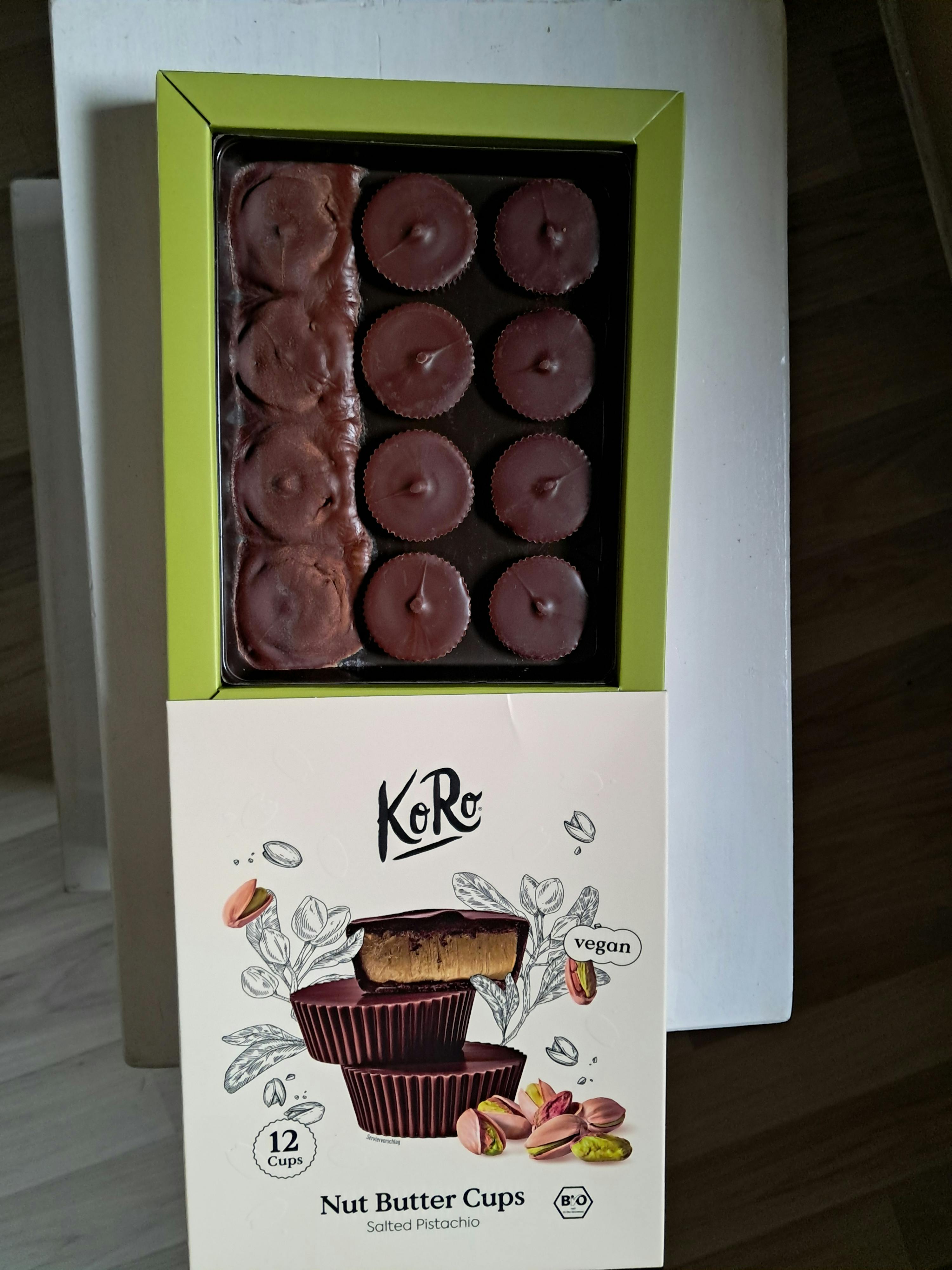 a box of keri nut butter cups contains 12 cups