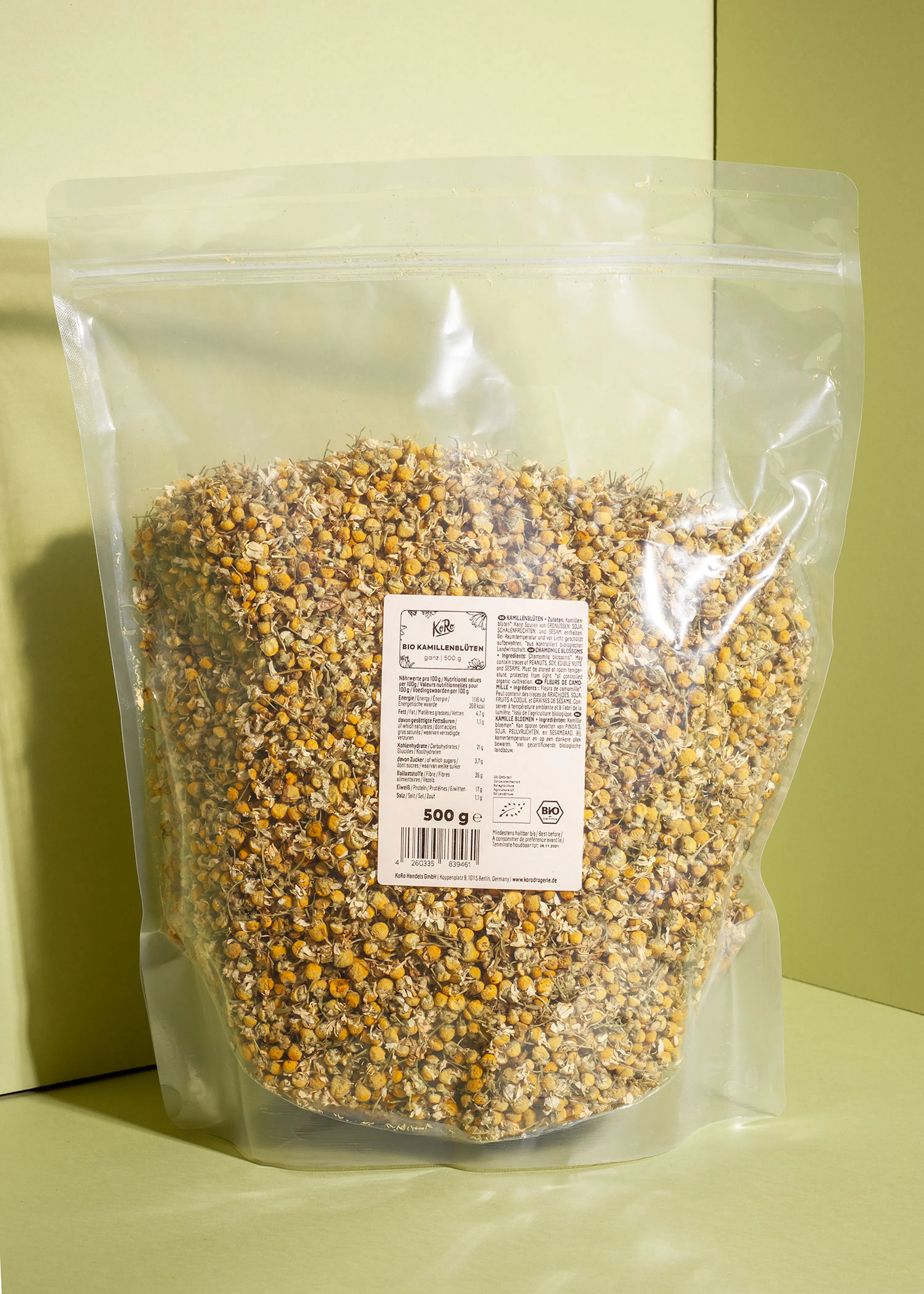 Fleurs de camomille bio 500 g