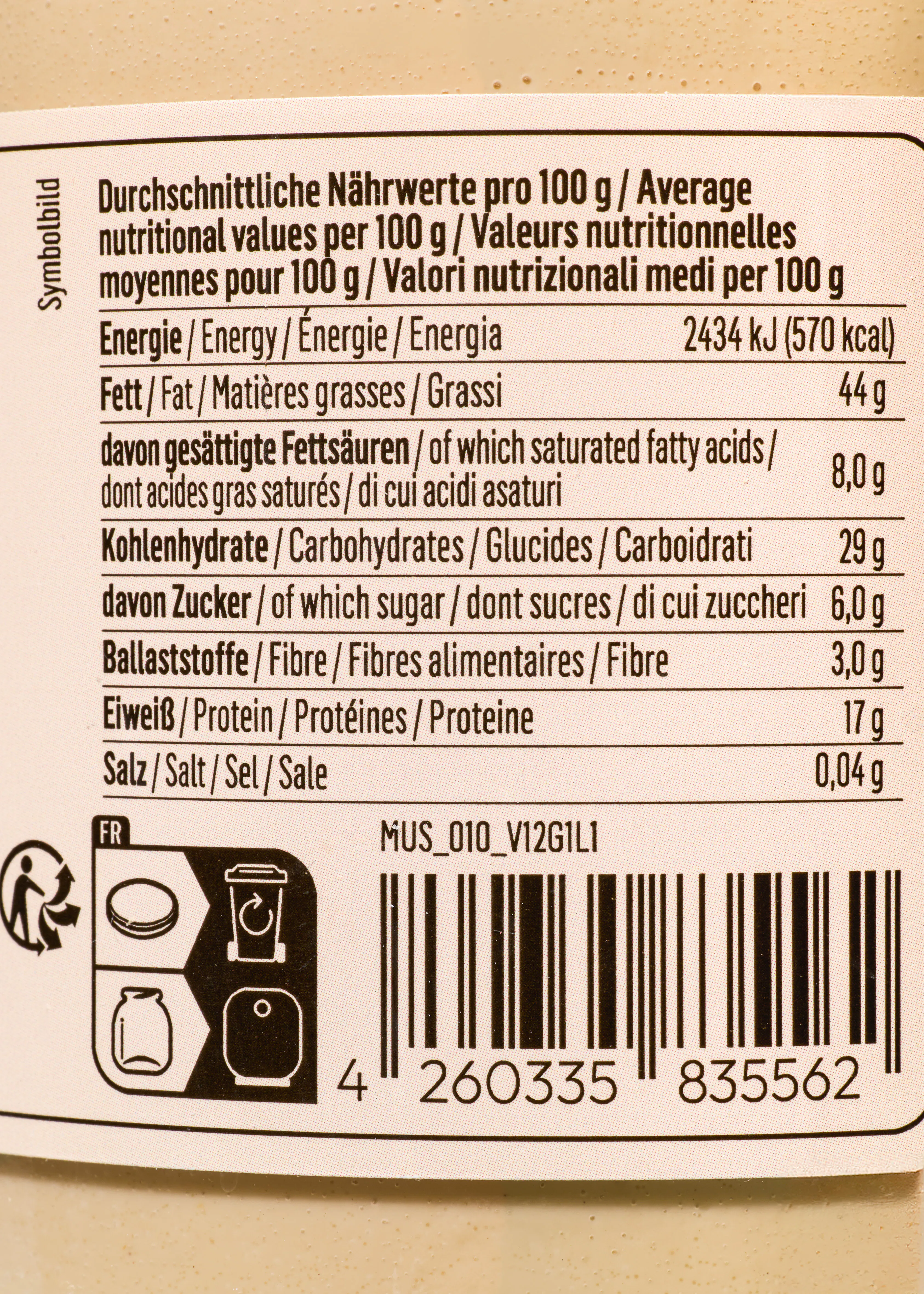 Cashewsmör 6 x 500 g