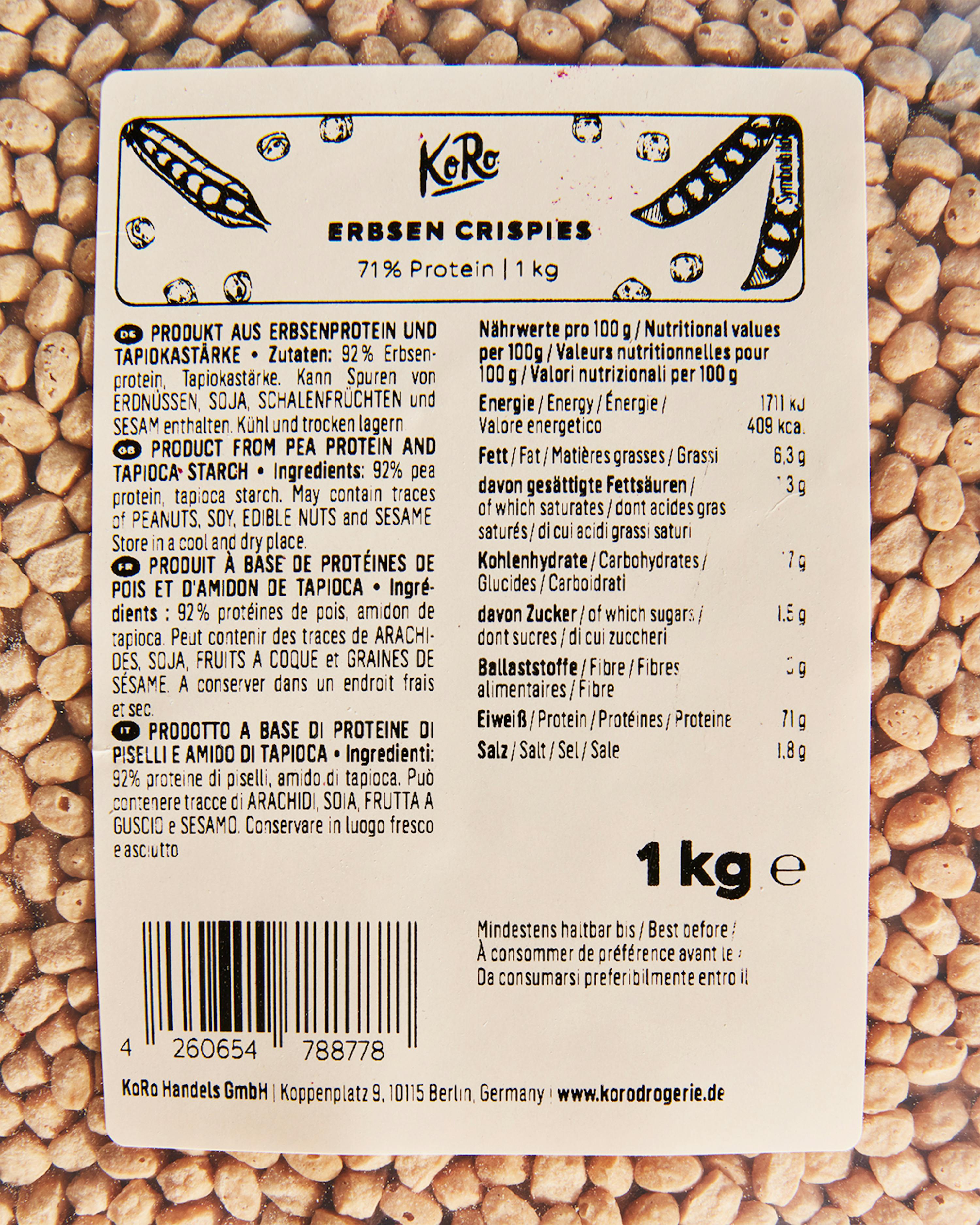 KoRo Soja Kakao Crispies (1 kg) ab 15,50 €