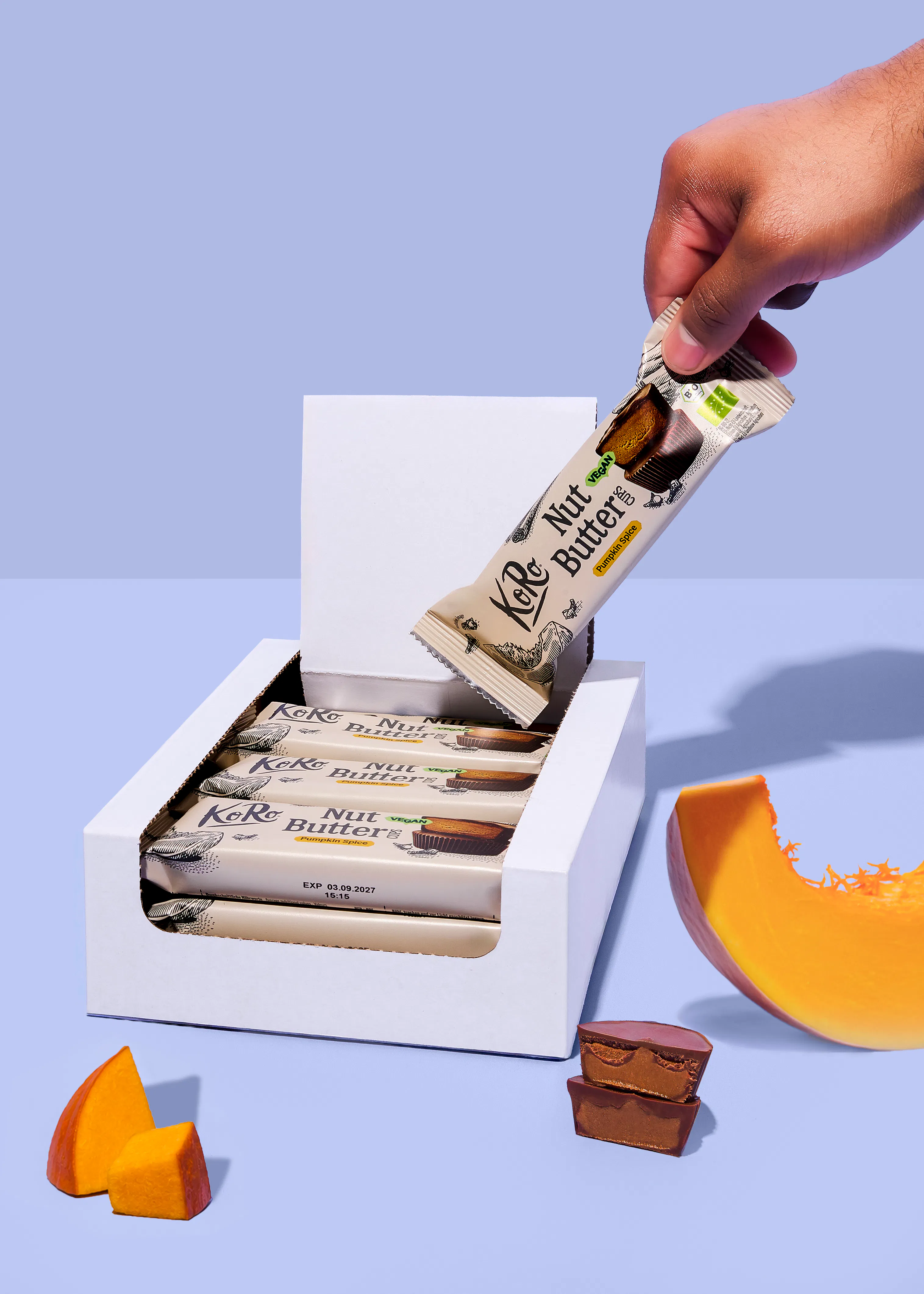 Limited Edition: Bio Nut Butter Cups Pumpkin Spice | 12 x 3 x 13 g