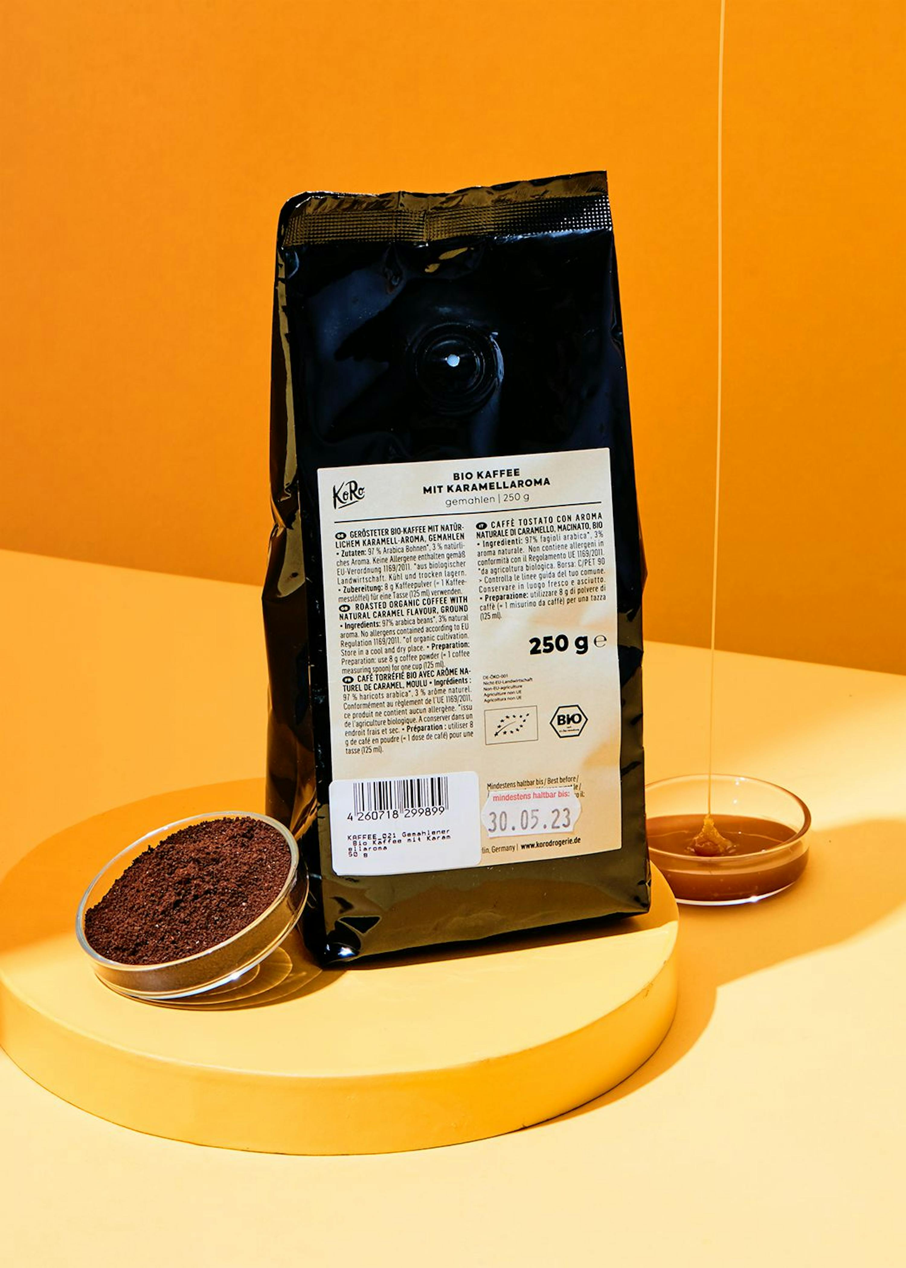 Sød økologisk karamel kaffe ☕️ KoRo Denmark