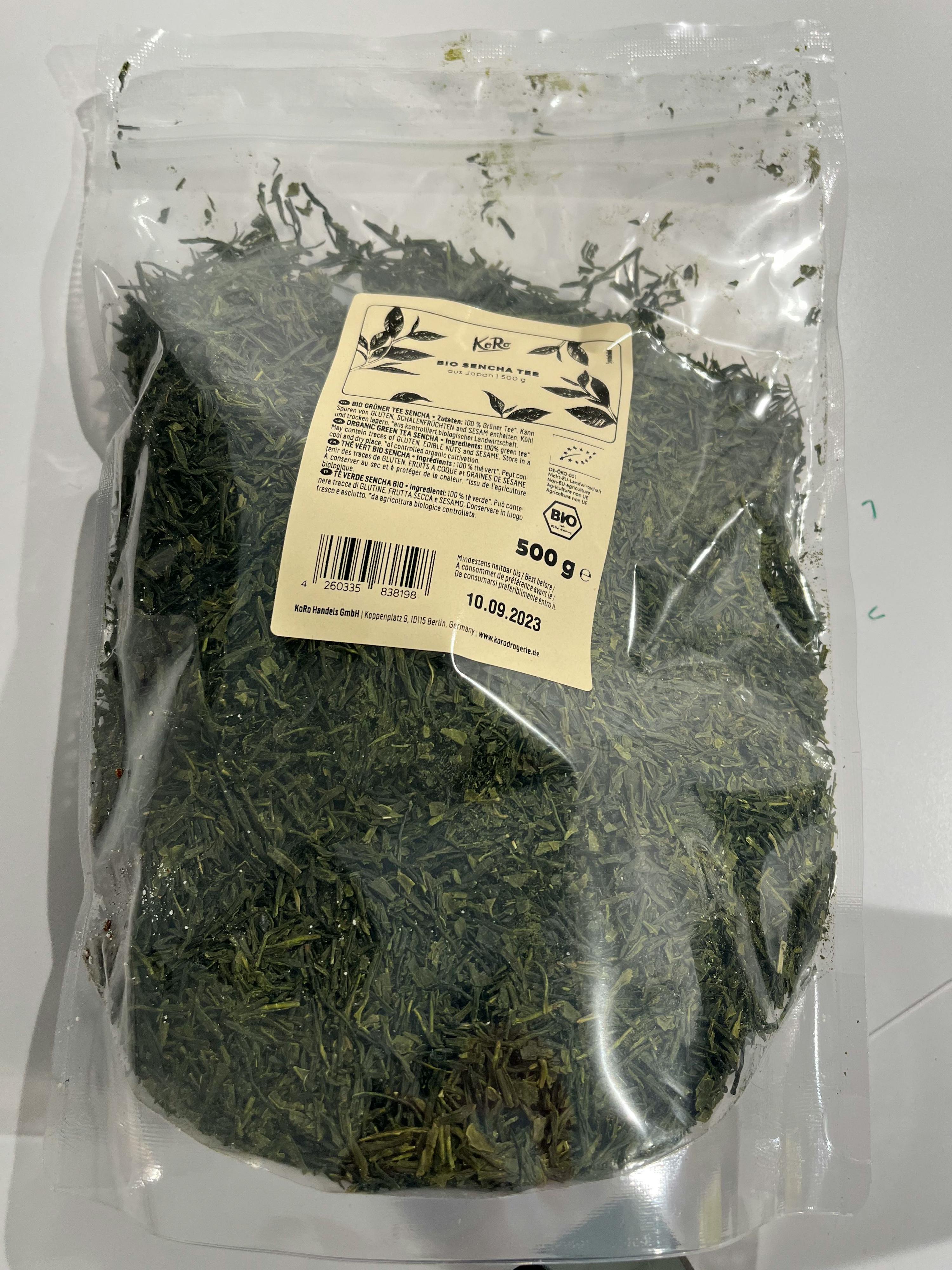 KoRo - Tè verde Sencha bio - foglie di tè intere - senza additivi e aromi -  confezione da 1 kg : : Alimentari e cura della casa