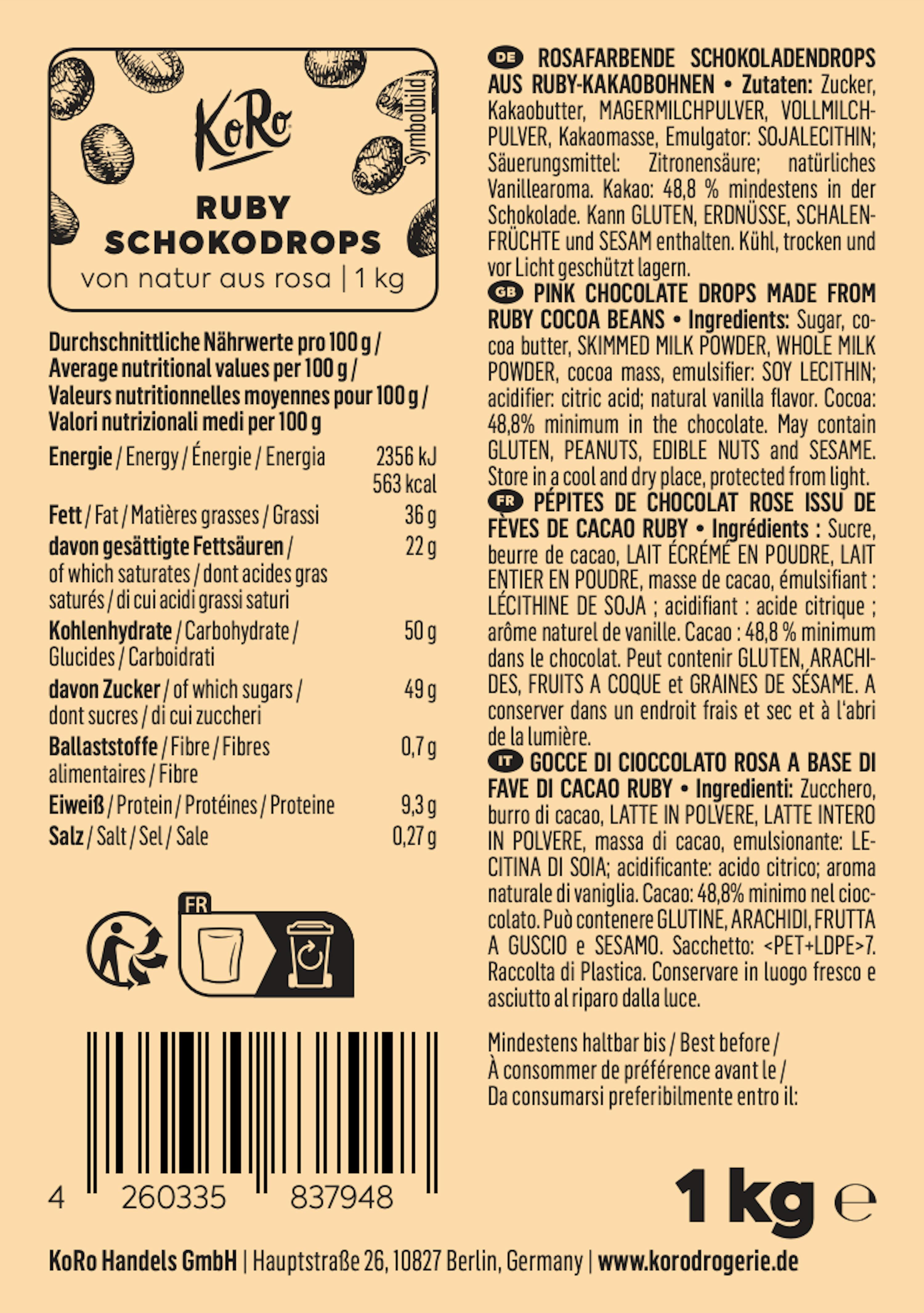 4260335837948 - Ruby Drops 1 kg