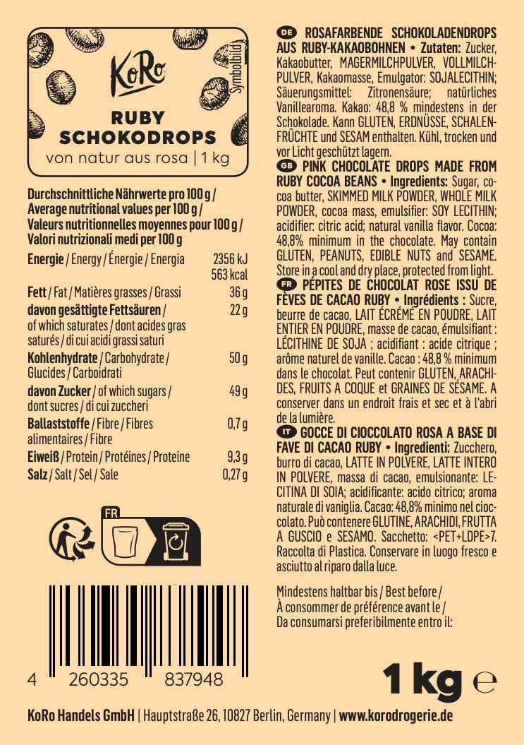 4260335837948 - Ruby Drops 1 kg 4260335837948 - Ruby Drops 1 kg