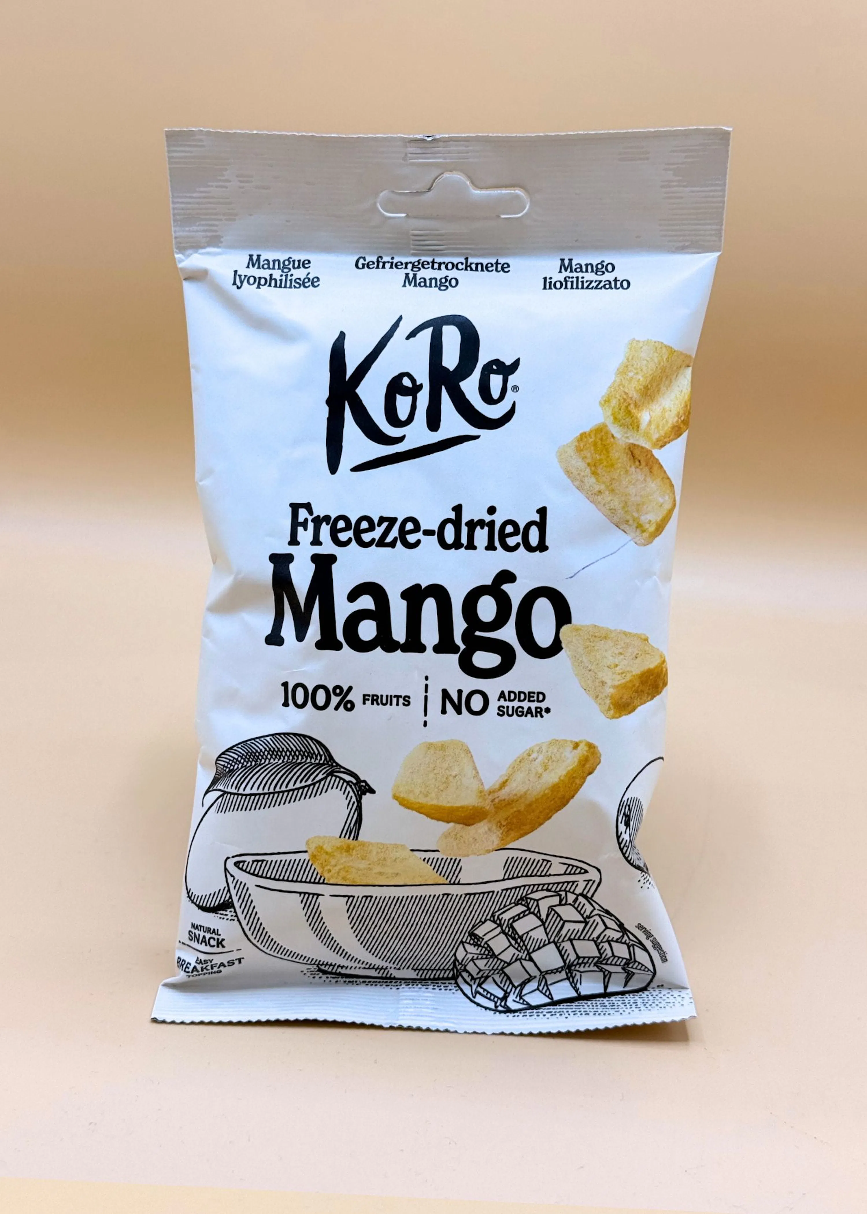 Gefriergetrocknete Mangostücke 30 g