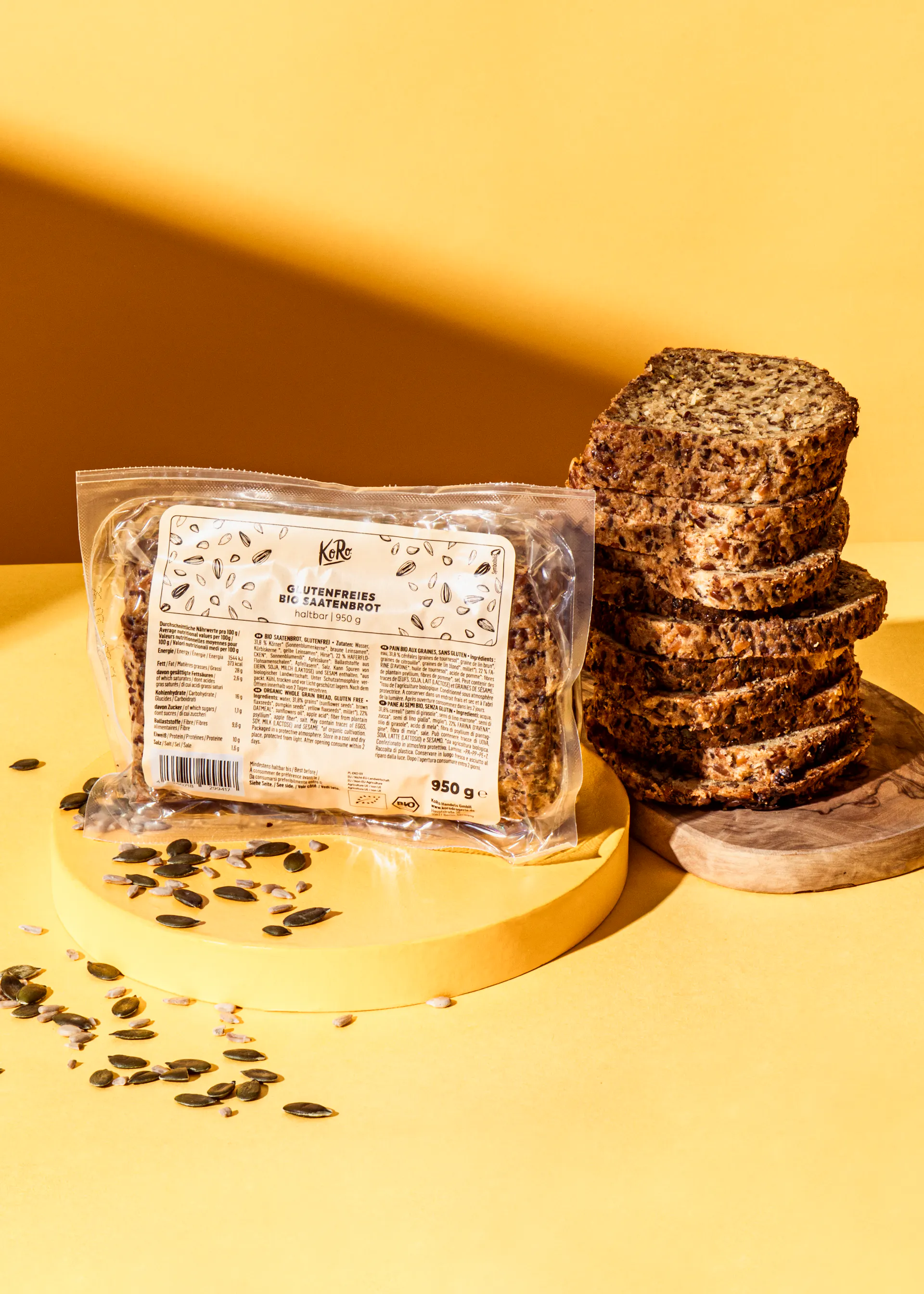 Glutenfreies Bio Saatenbrot 950 g