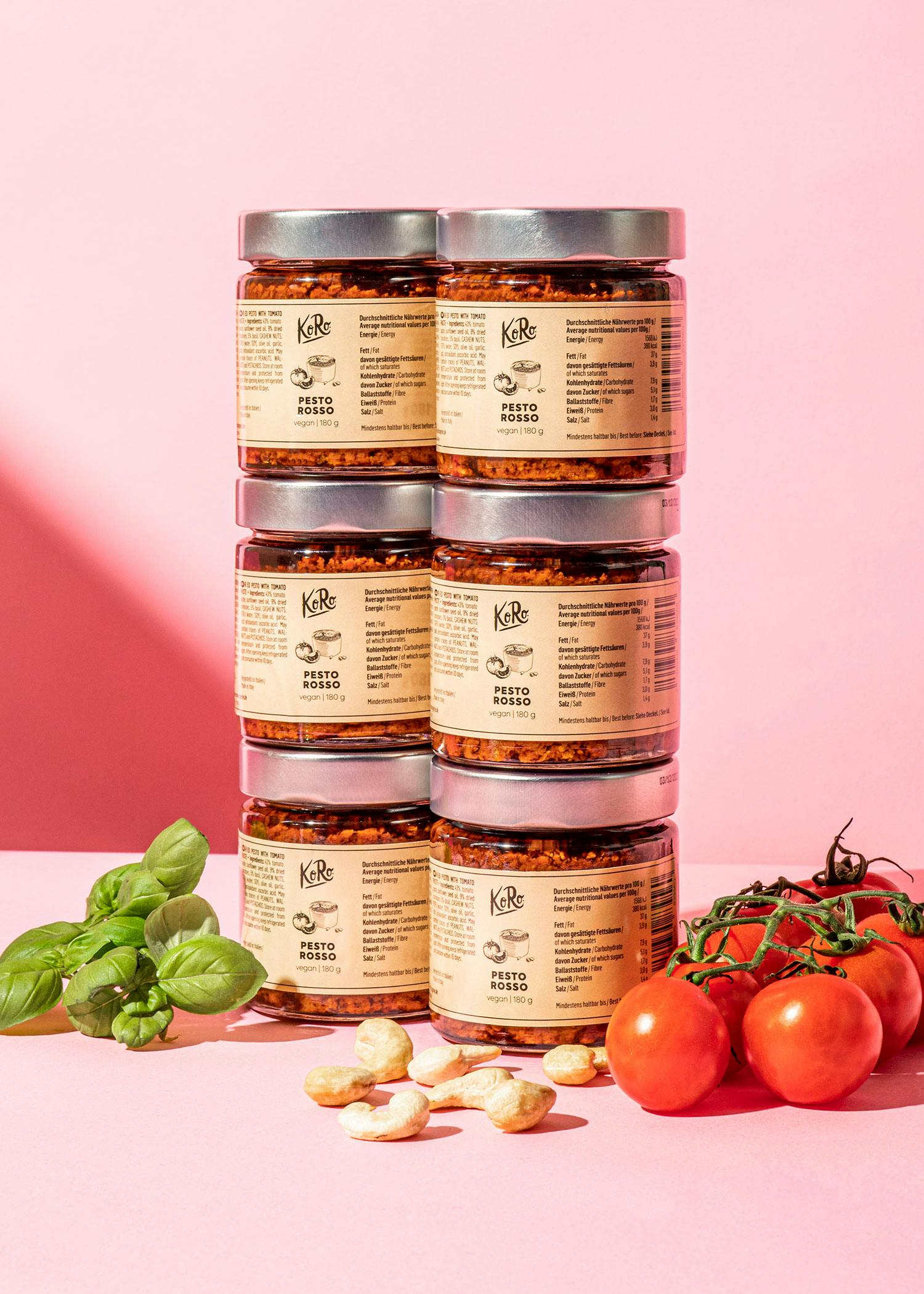 Pesto Rosso Vegan 6 X 180 G Produits Italien De Qualit KoRo France pesto-rosso-vegan-6-x-180-g-produits-italien-de-qualit-koro-france