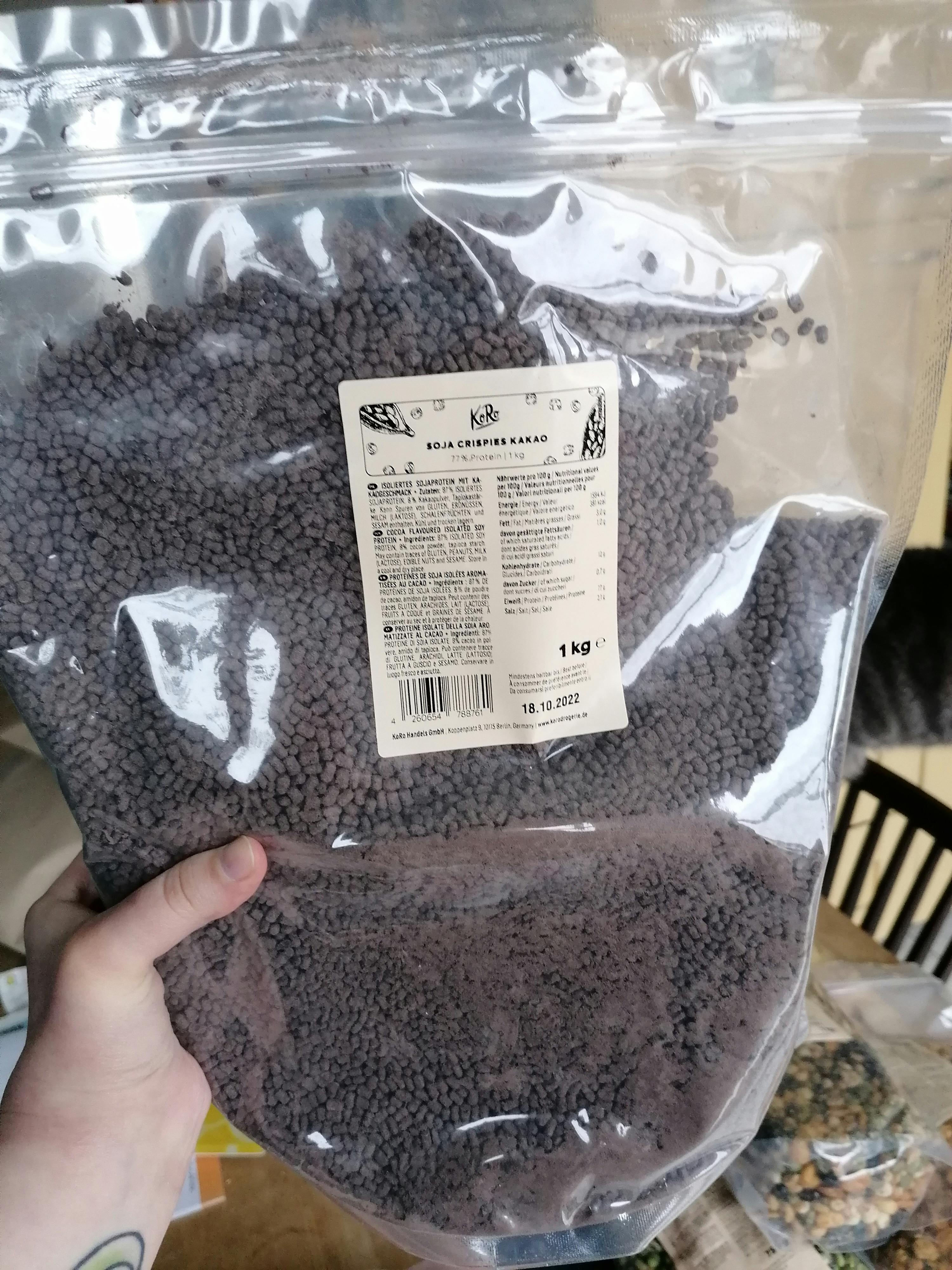 500g Soja Crispies Kakao, 58% Protein – Vitalityballs