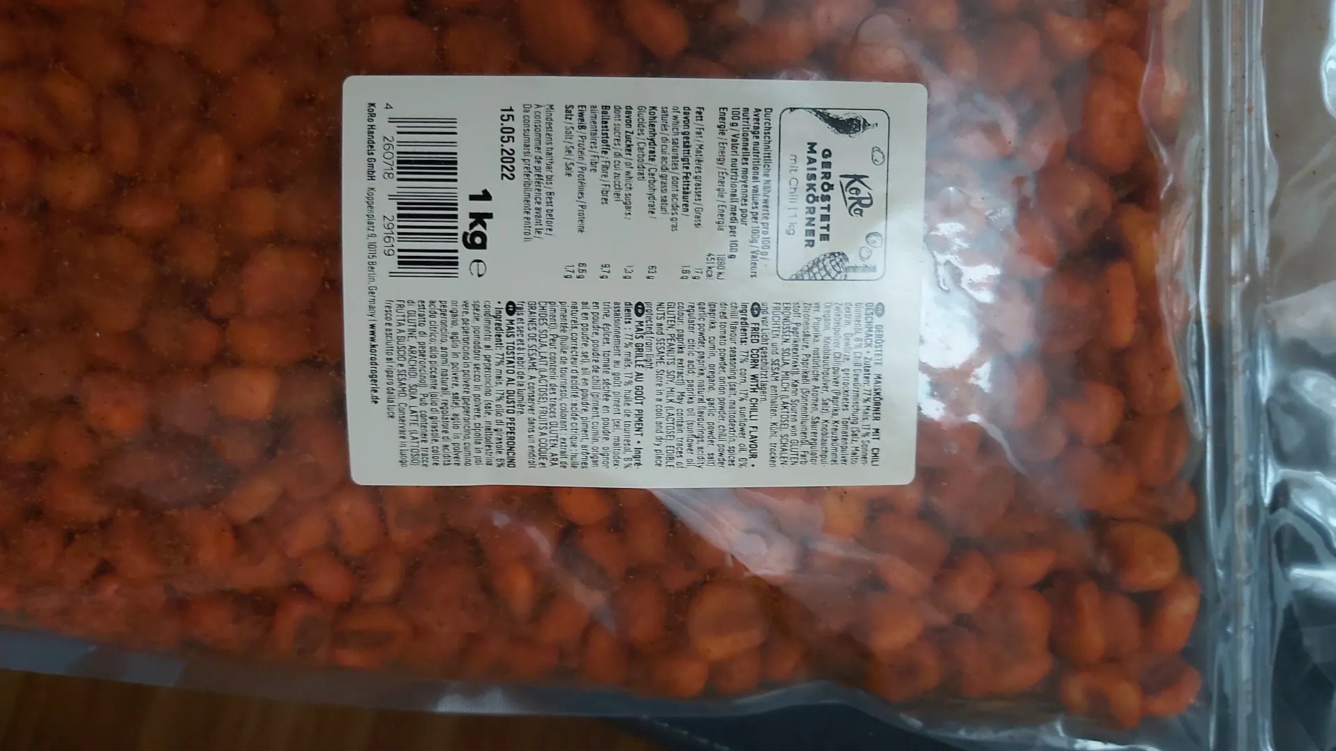 Geröstete Maiskörner mit Chili kaufen | KoRo