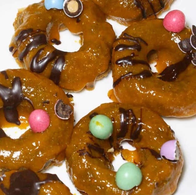 Mini donuts de cacahuete