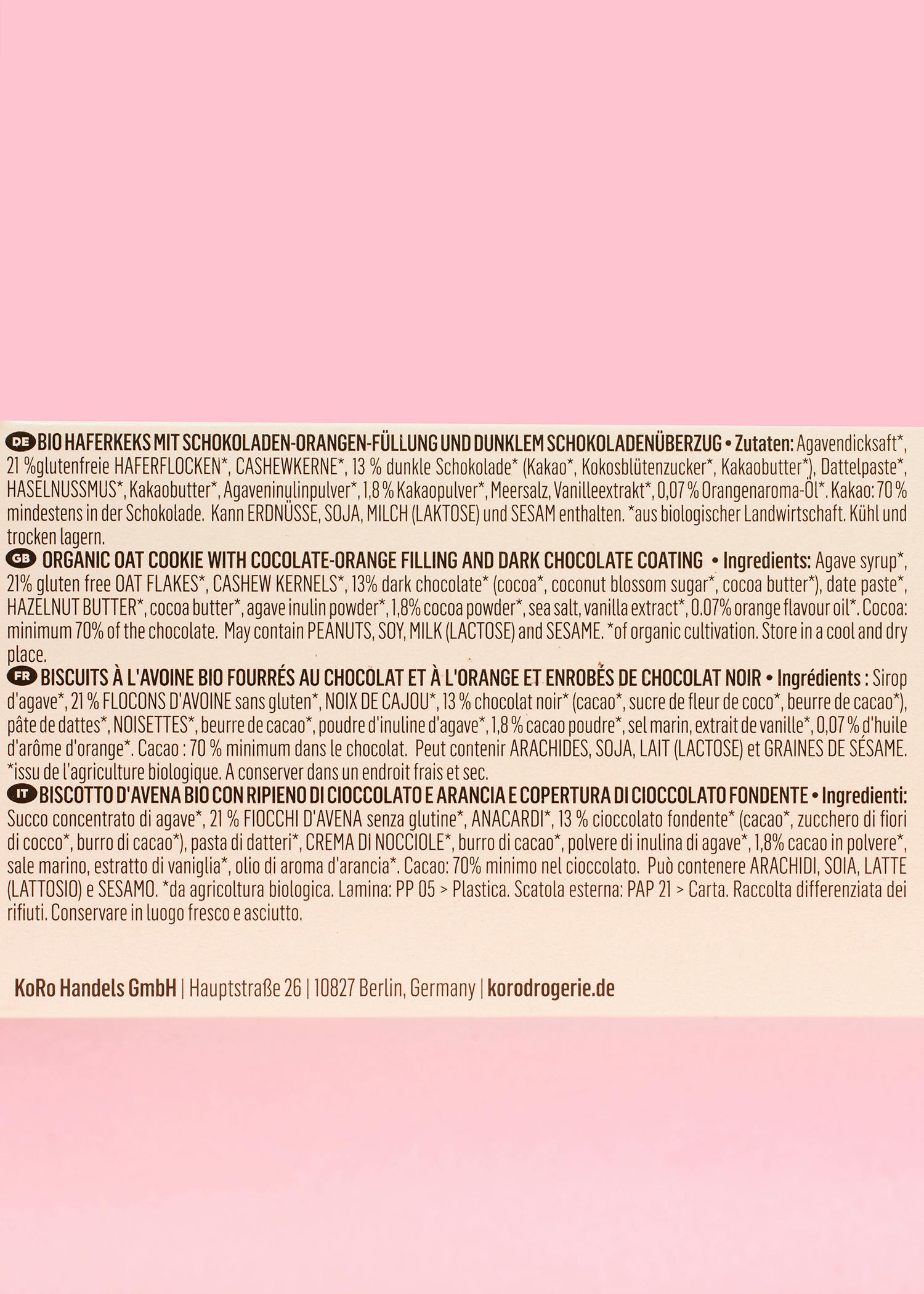 4255582817188 - Bio Dark Chocolate Duo Orange 12 x 2 x 20 g 4255582817188 - Bio Dark Chocolate Duo Orange 12 x 2 x 20 g