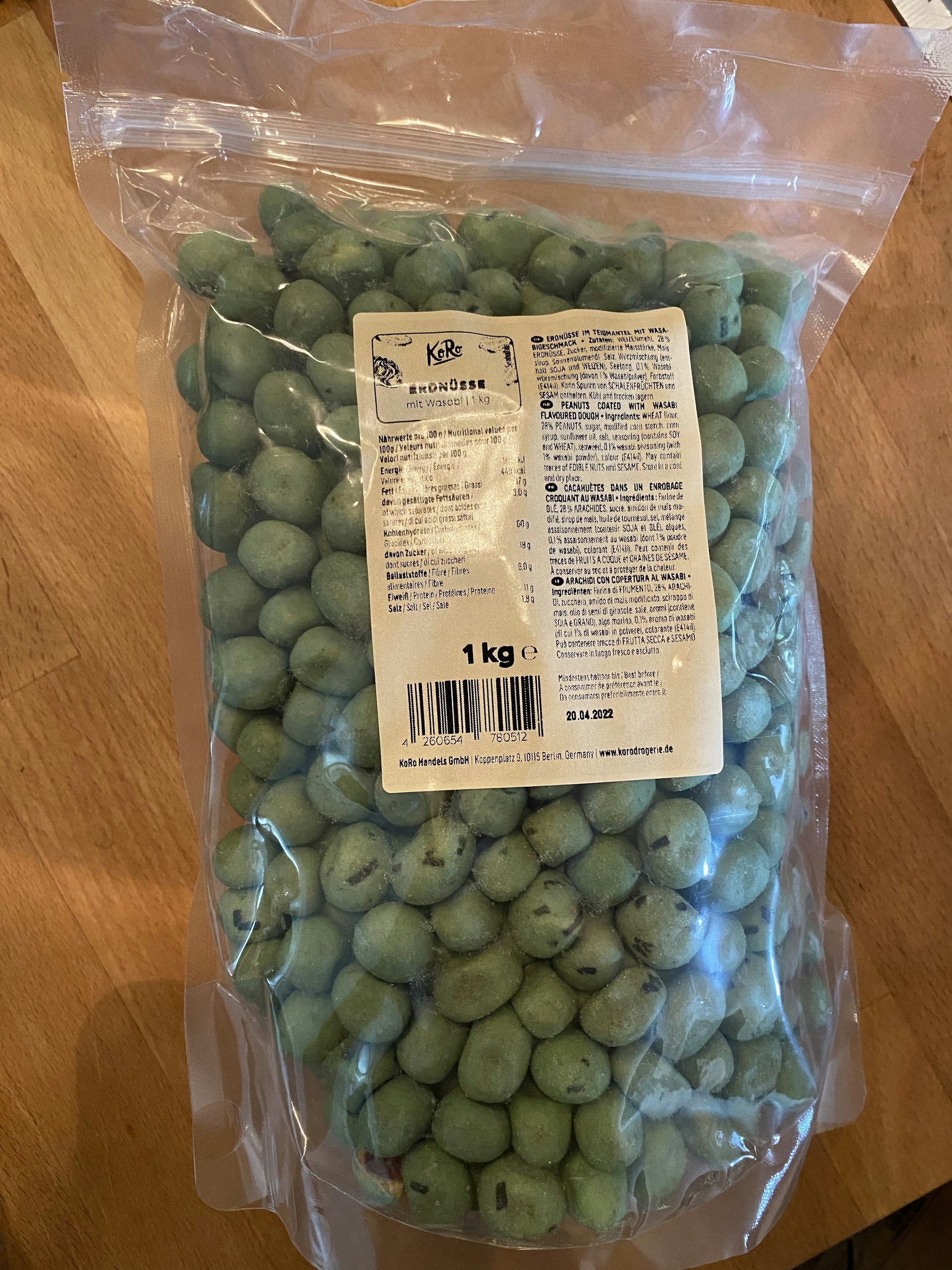 Arachidi al wasabi acquista ora! KoRo Italy