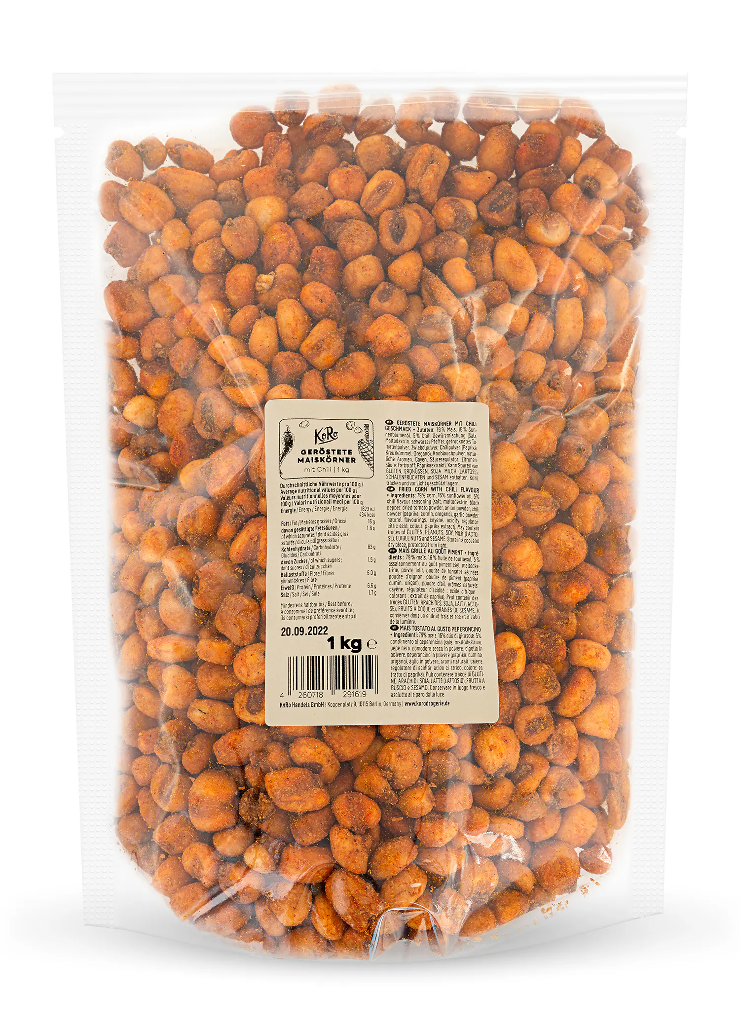 Geröstete Maiskörner mit Chili kaufen | KoRo