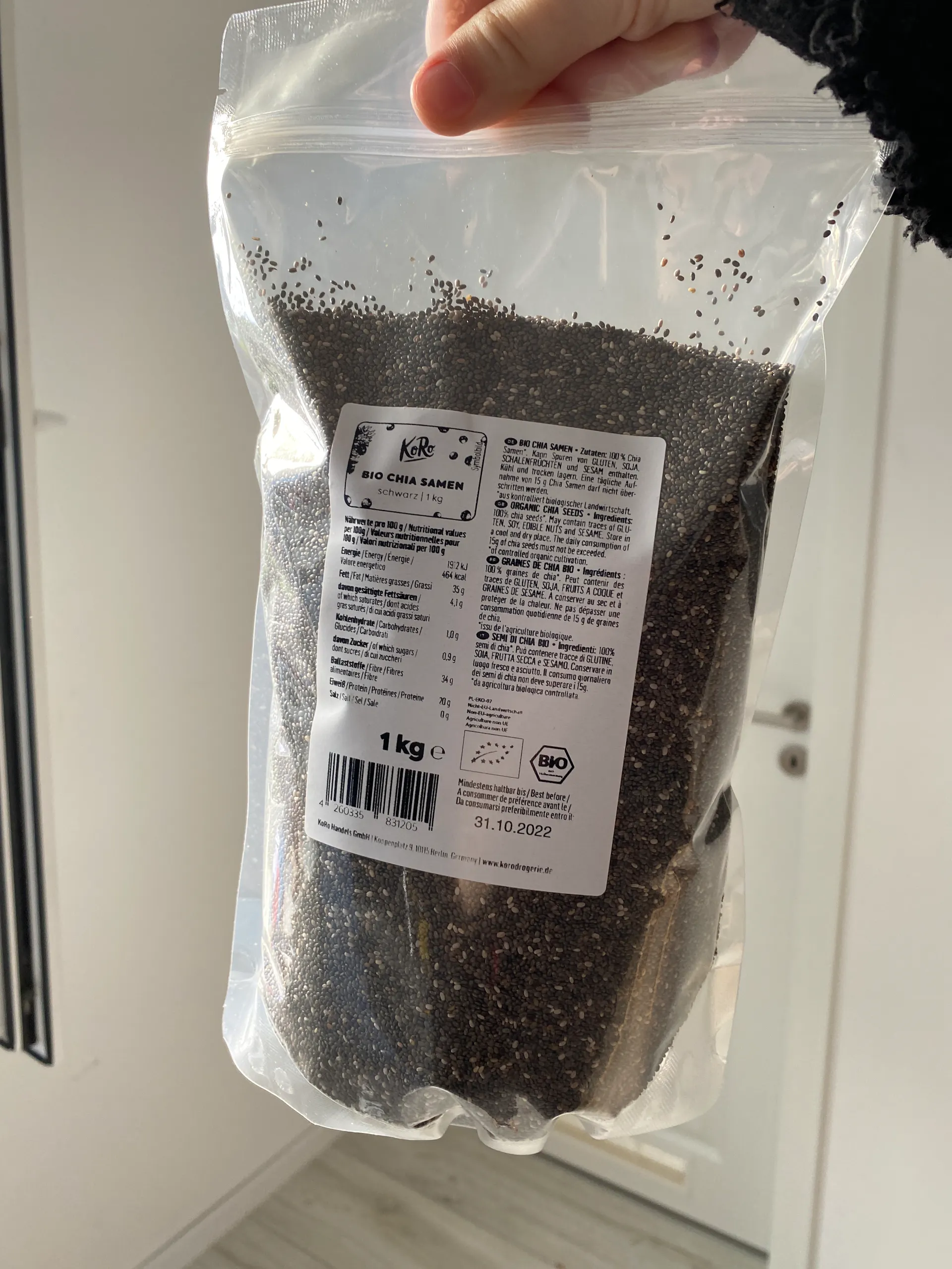 Actibio -- Graines de chia bio Vrac - 5 kg main image 0