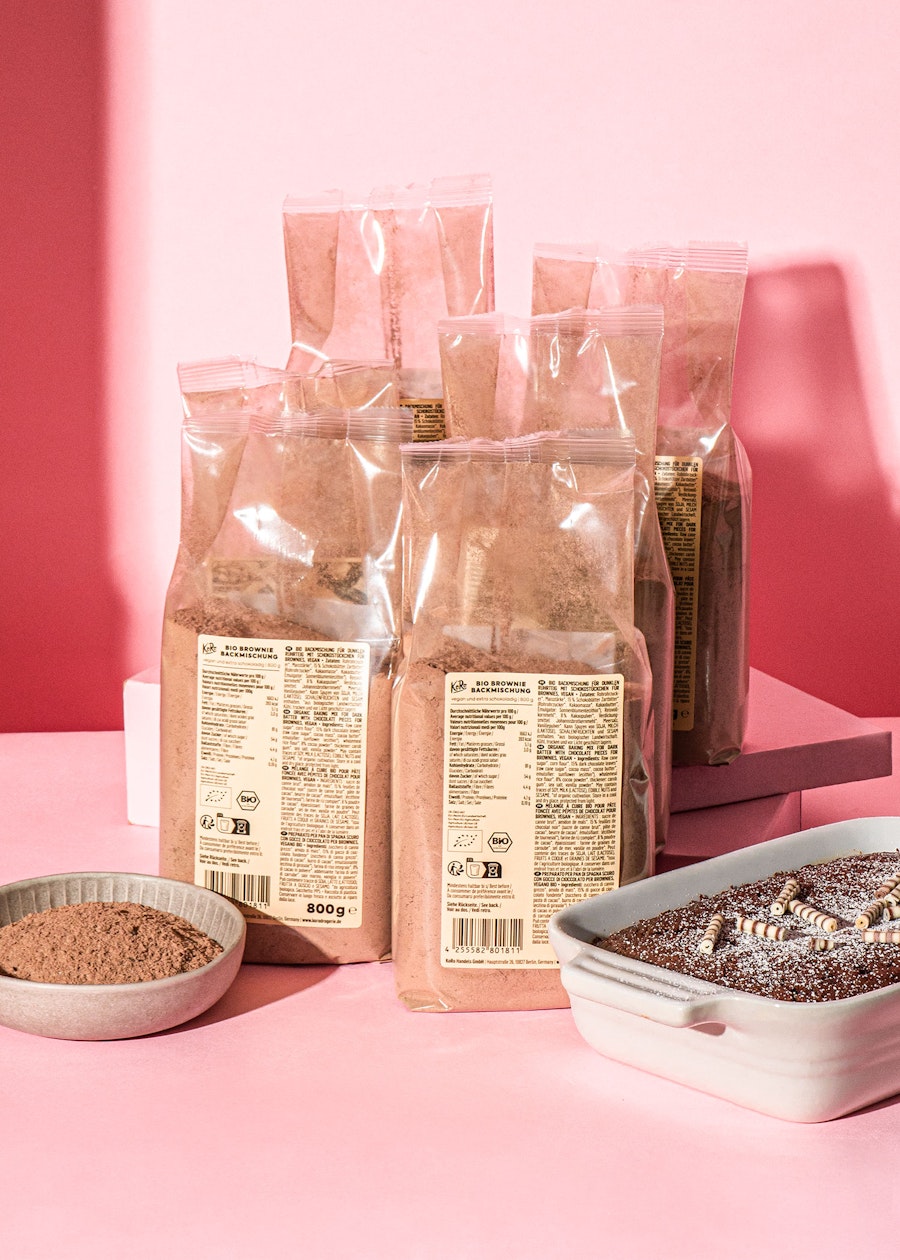 Juicy and chocolaty Buy organic gluten free and vegan brownie baking