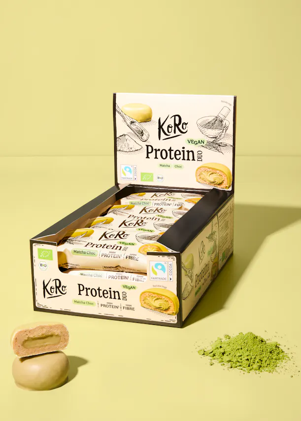 Bio Protein Duo Matcha Choc | 12 x 2 x 20 g