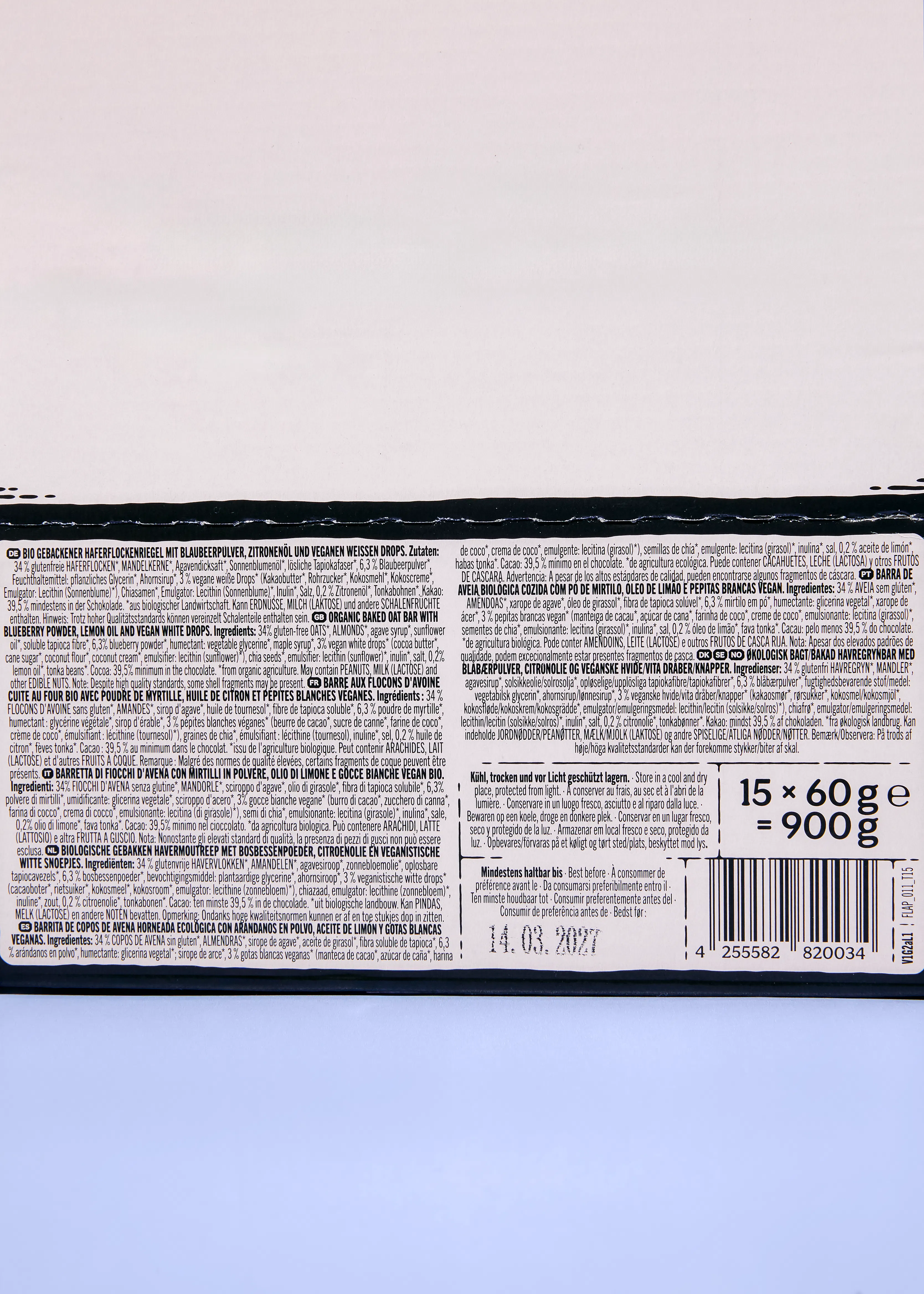 Bio Oat Bar Blueberry Lemon | 15 x 60 g - 2. Wahl