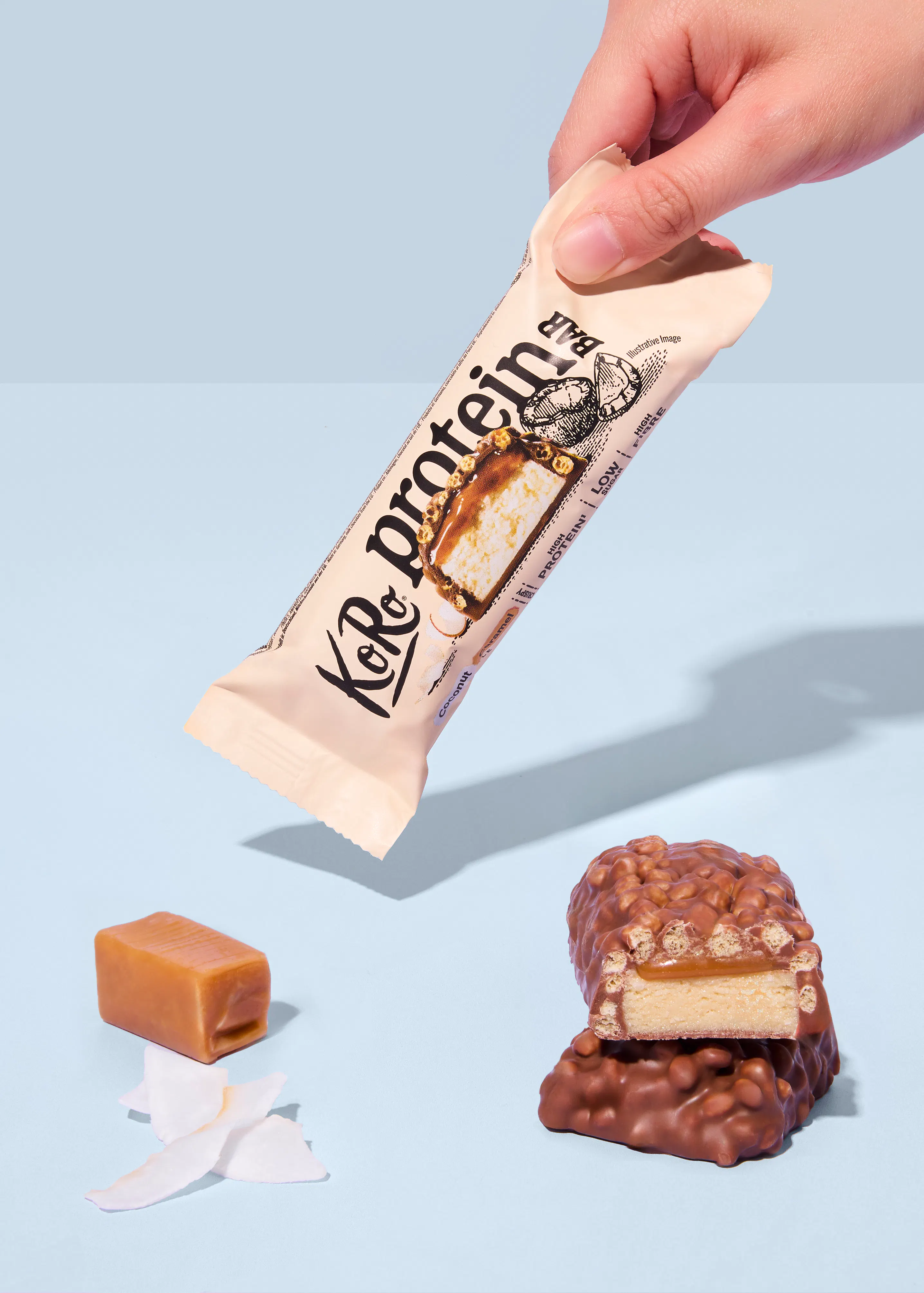 Crispy protein bar coconut caramel style | 60 g