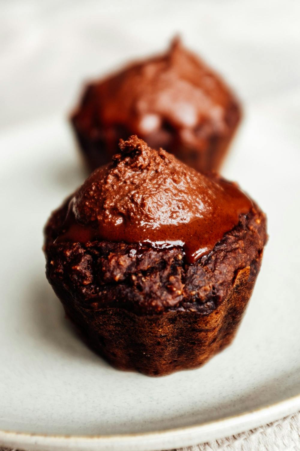 Muffins veganos de chocolate y calabaza