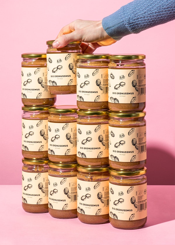 Bio Erdnussmus mit Haut kaufen KoRo Germany