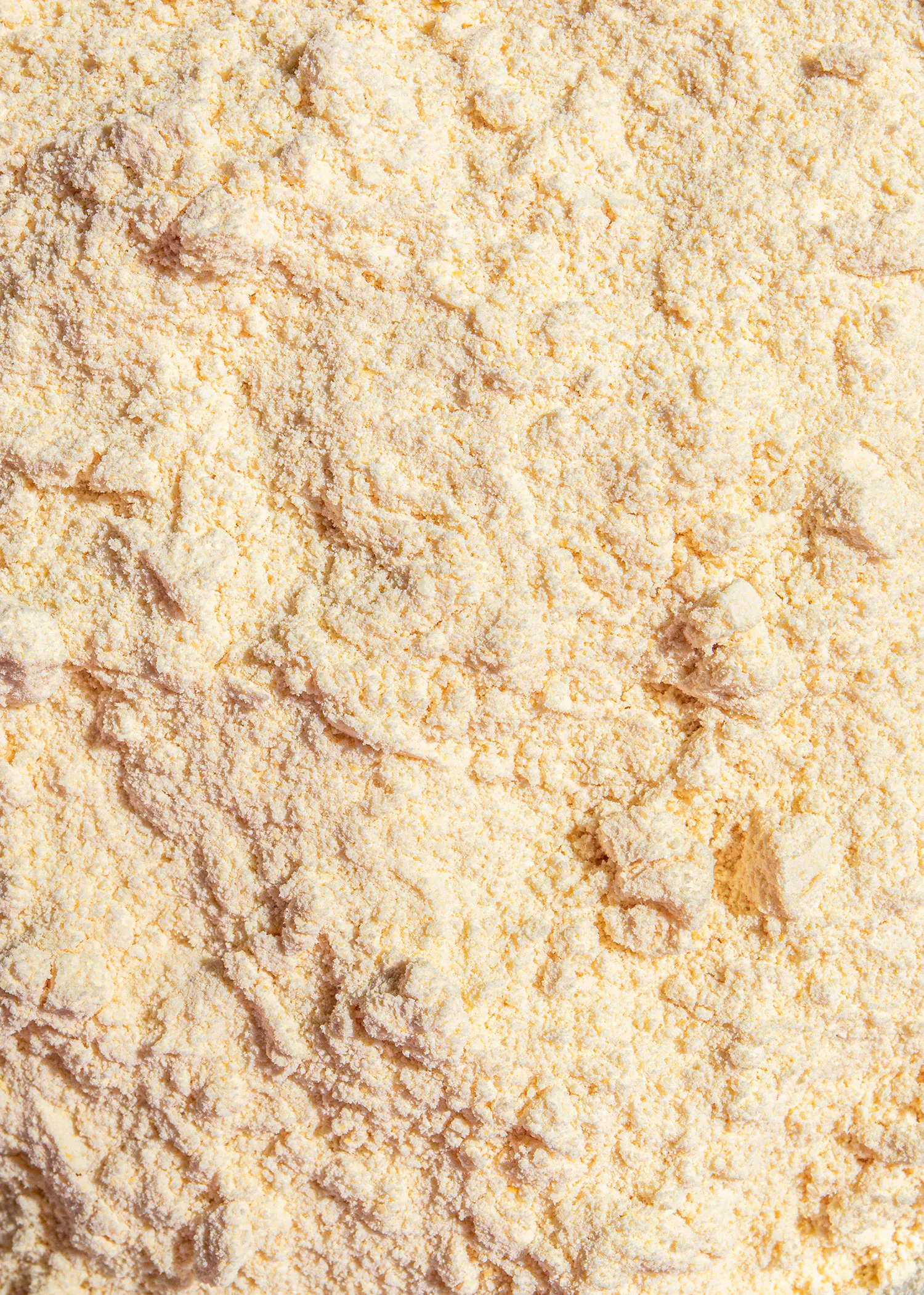 un gros plan d' un tas de farine blanche