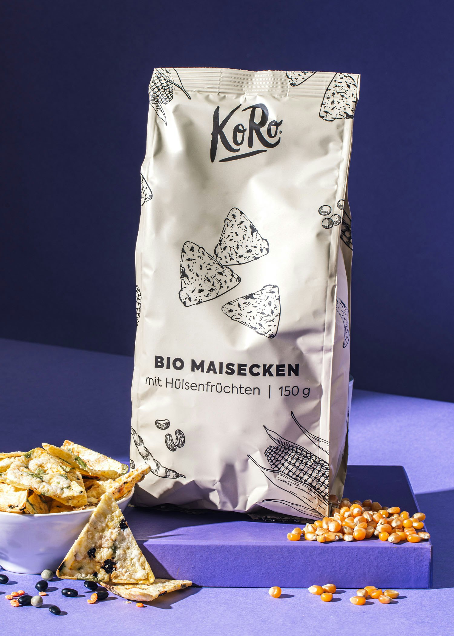 Dip ‘n’ snack: Bio Maisecken mit Hülsenfrüchten kaufen | KoRo Germany