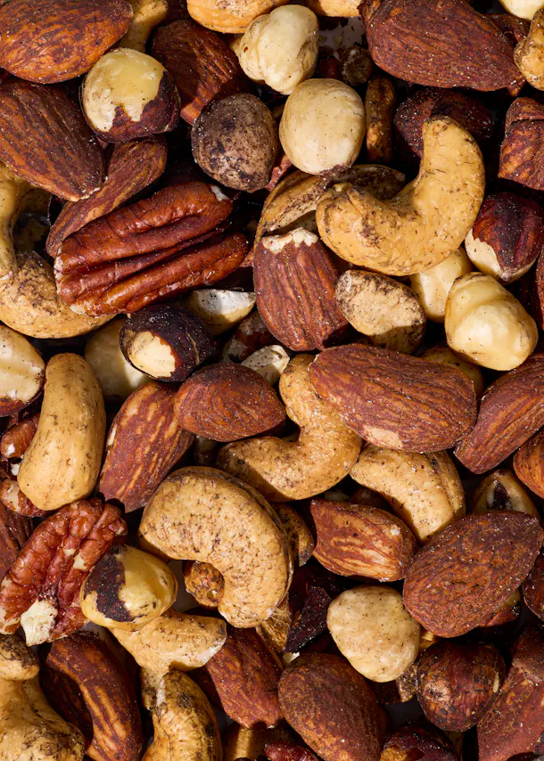 Bio geroosterde notenmix met pecan- en hazelnoten 160 g hover