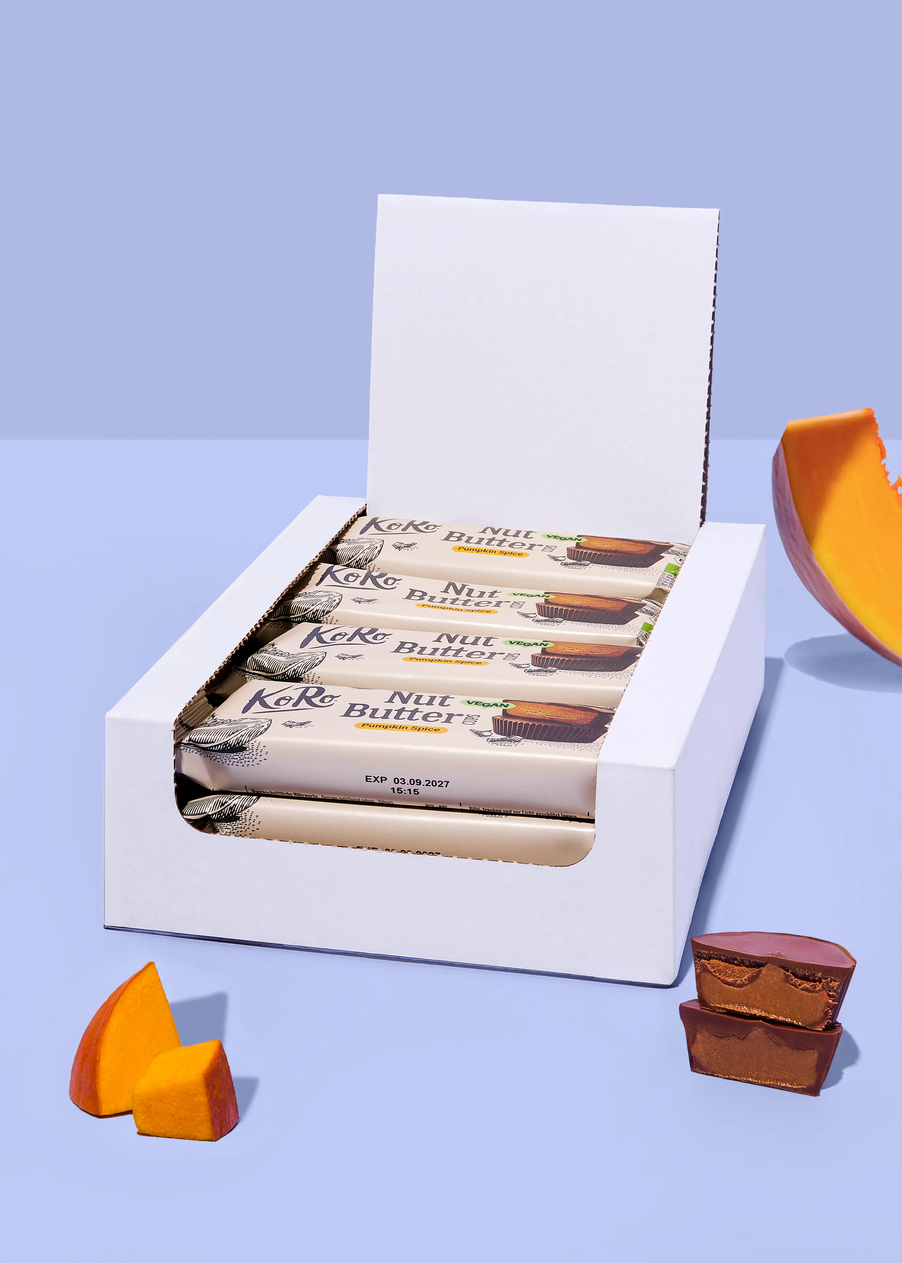 Limited Edition: Bio Nut Butter Cups Pumpkin Spice | 12 x 3 x 13 g