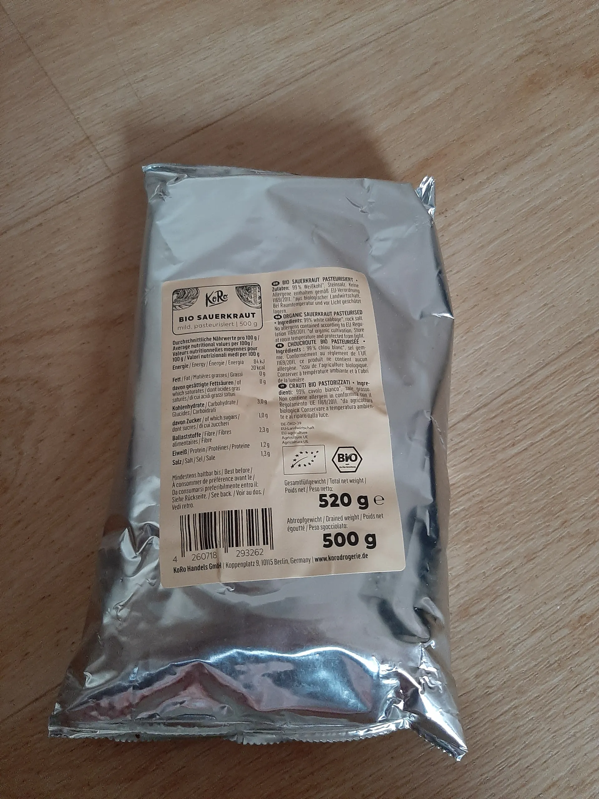 sauerkraut nicht pasteurisiert wo kaufen