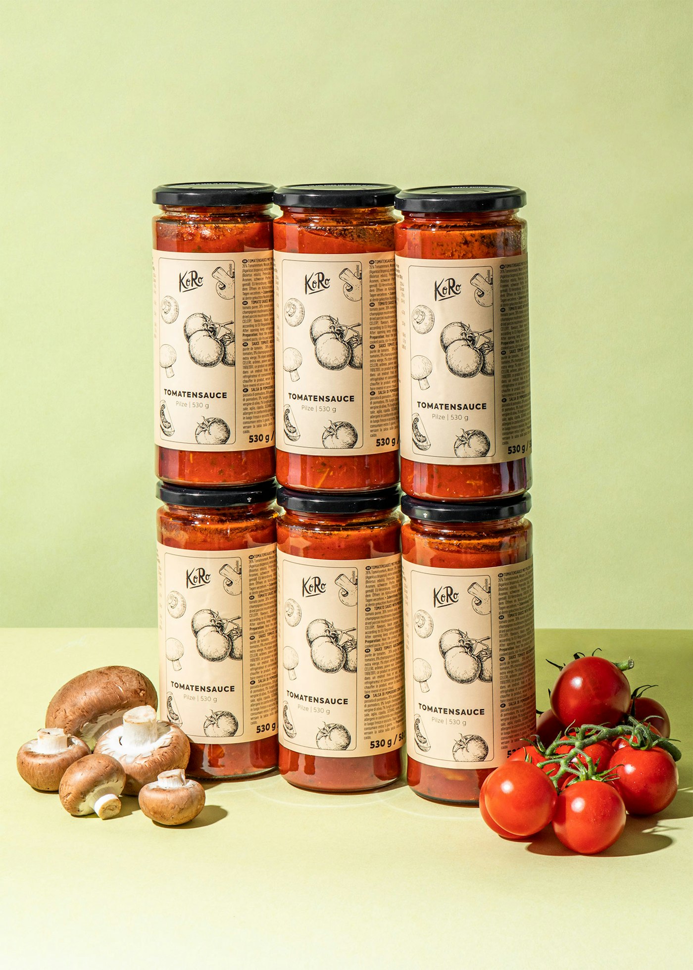 Achetez notre sauce tomate aux champignons KoRo France