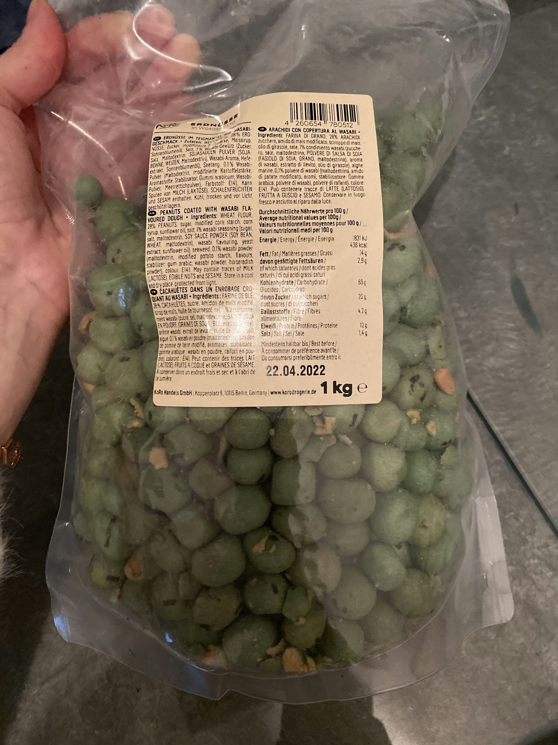 Arachidi al wasabi acquista ora! KoRo Italy